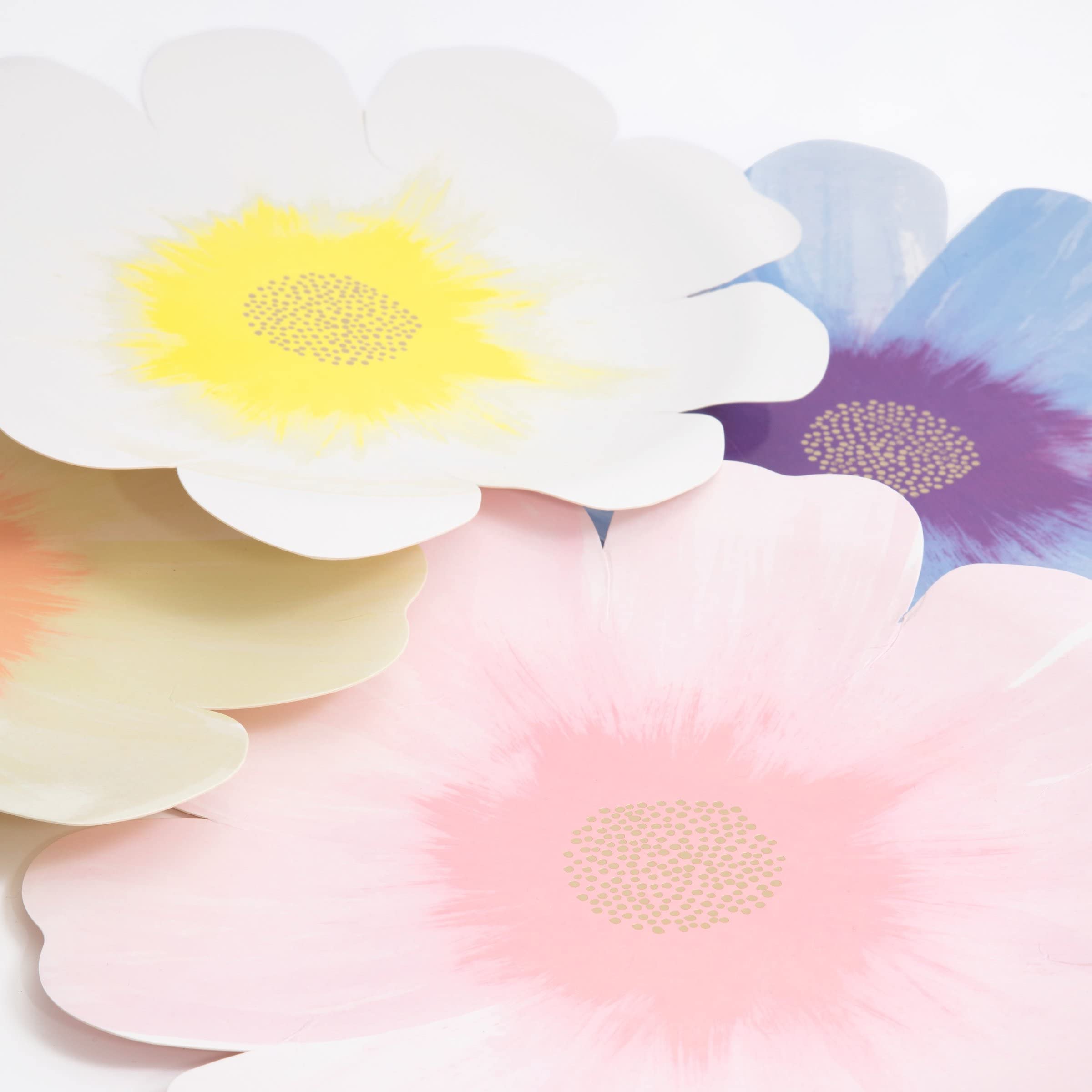 Meri Meri Flower Garden Floral Paper Plates (Pack of 8) 2 Sizes, Decorative Paper Flower Plates, Thick & Sturdy, Disposable - Image 3