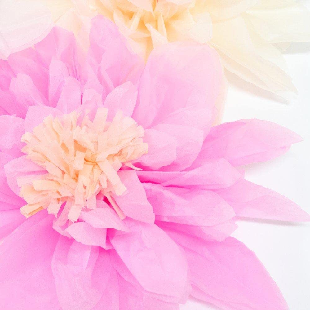 Meri Meri Flower Garden Giant Party Garland (Pack of 1), 8.5' Flower Garland (12.5" Including Excess Cord), Tissue Paper Flowers - Image 3