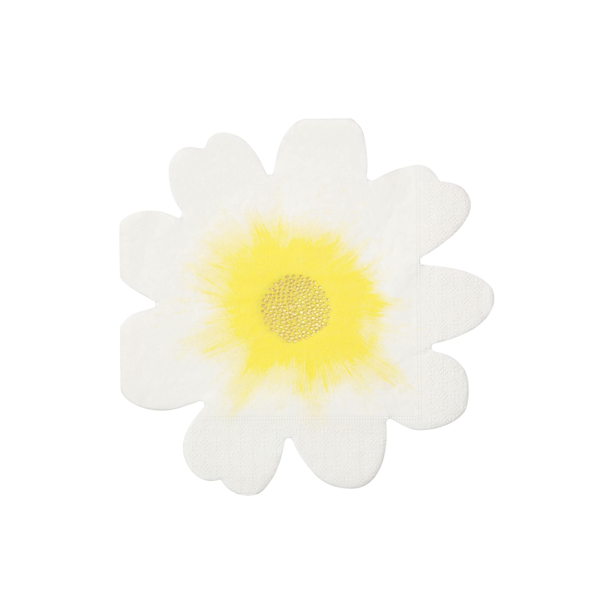 Meri Meri Flower Napkins (Pack of 16), Thick & Absorbent 3-Ply, Flower Shaped Napkins Disposable - Image 6