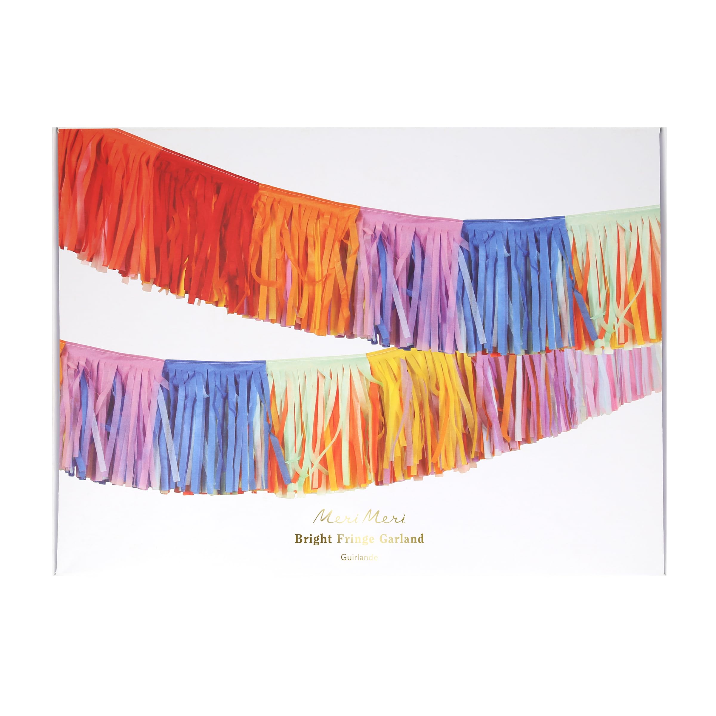 Meri Meri Fringe Happy Birthday Banner (Pack of 1), 11.5' Birthday Party Banner with Excess Cord - Image 4