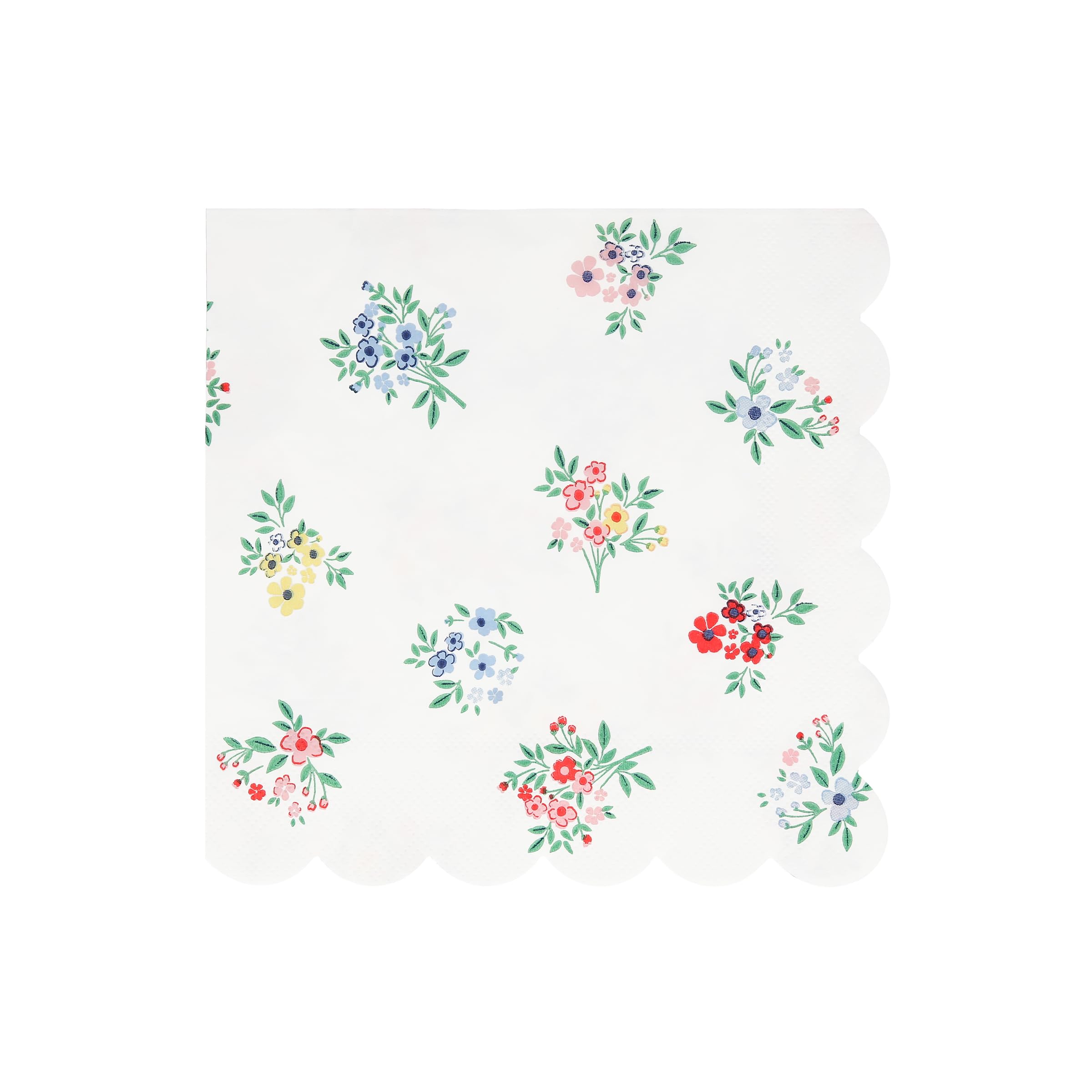 Meri Meri Garden Floral Napkins (Pack of 16), Thick & Absorbent 3-Ply Paper, Floral Paper Napkins, Scalloped Edge, Disposable - Image 5