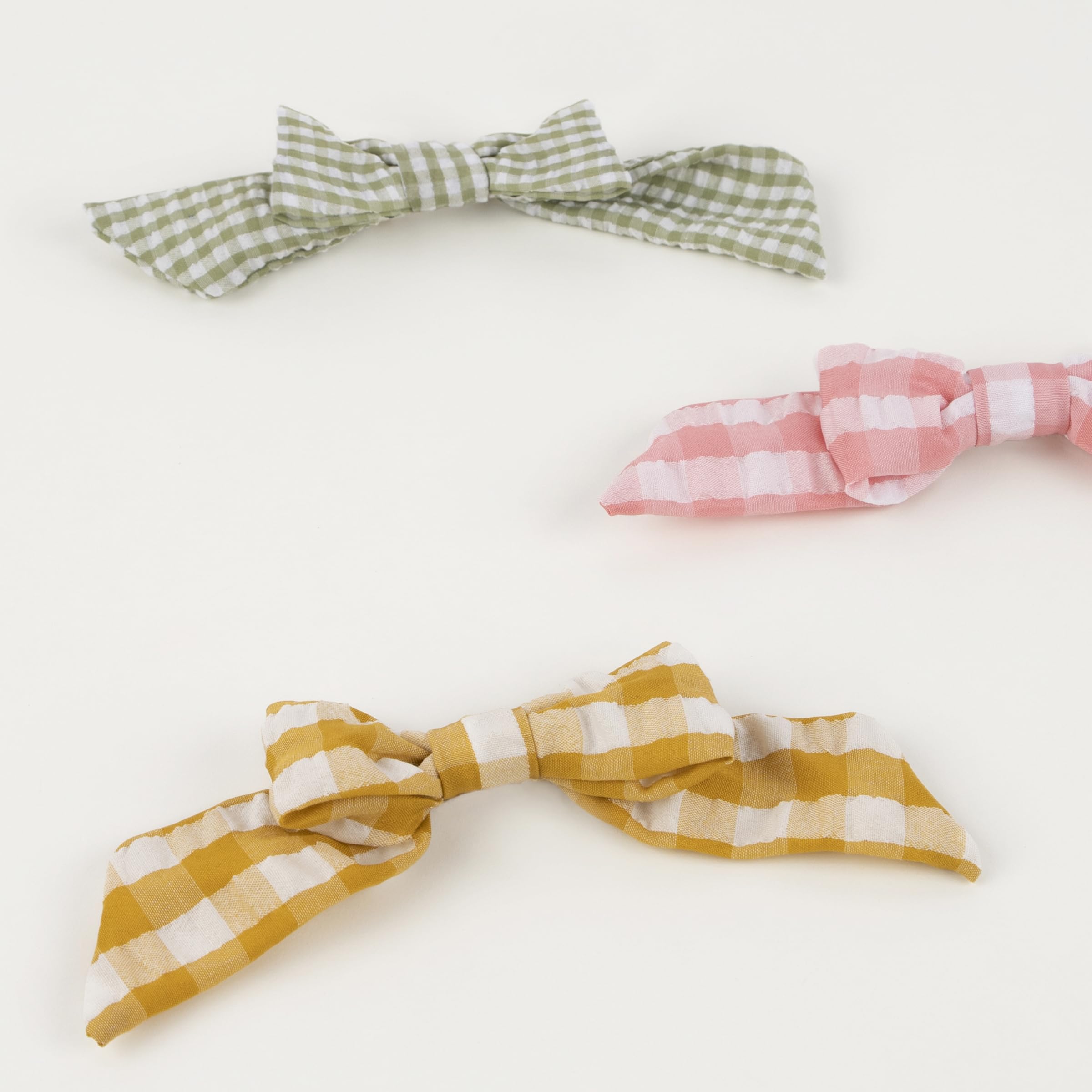 Meri Meri Gingham Hair Bows (Pack of 6) - Image 3