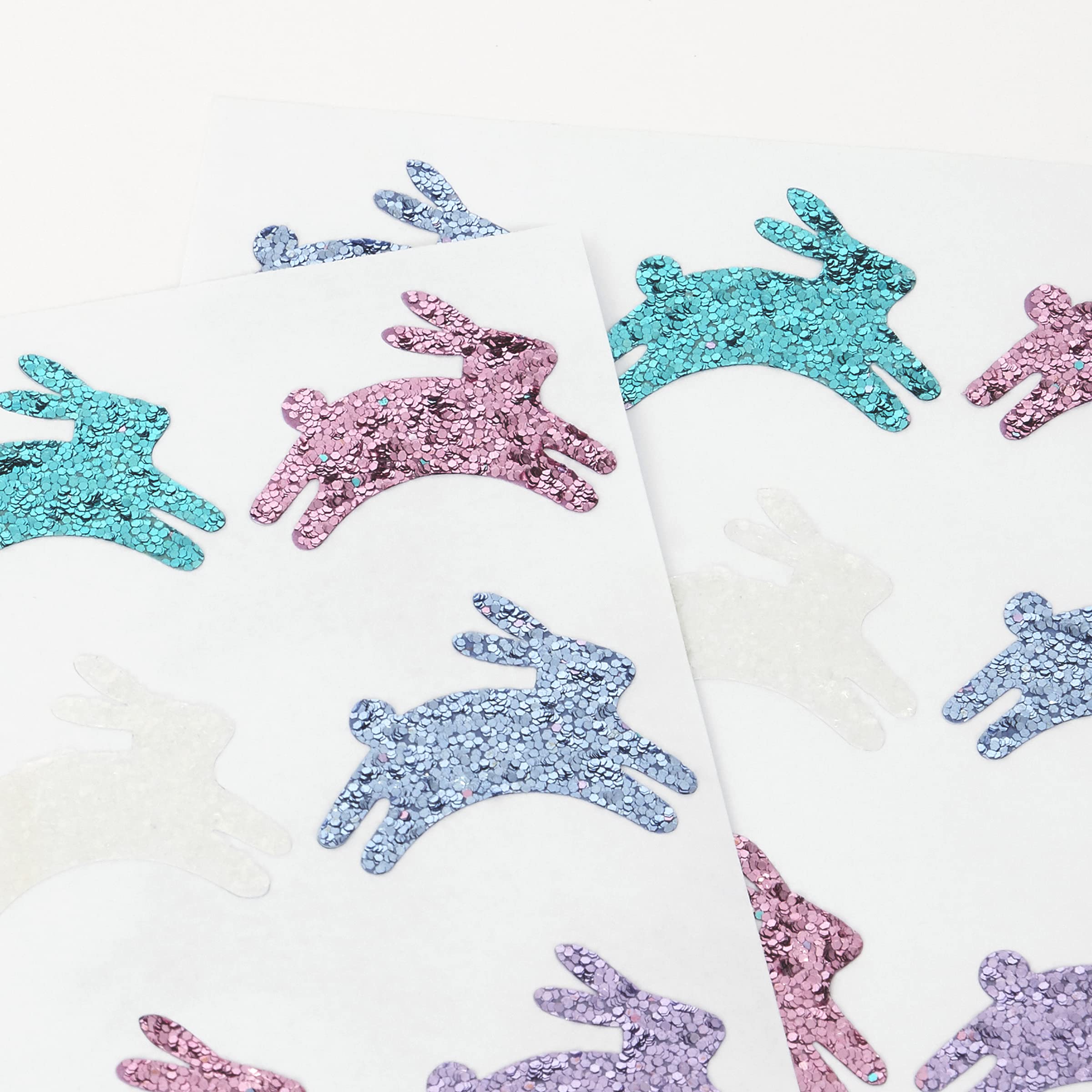 Meri Meri Glitter Bunny Stickers (Pack of 8) - Easter - Image 3