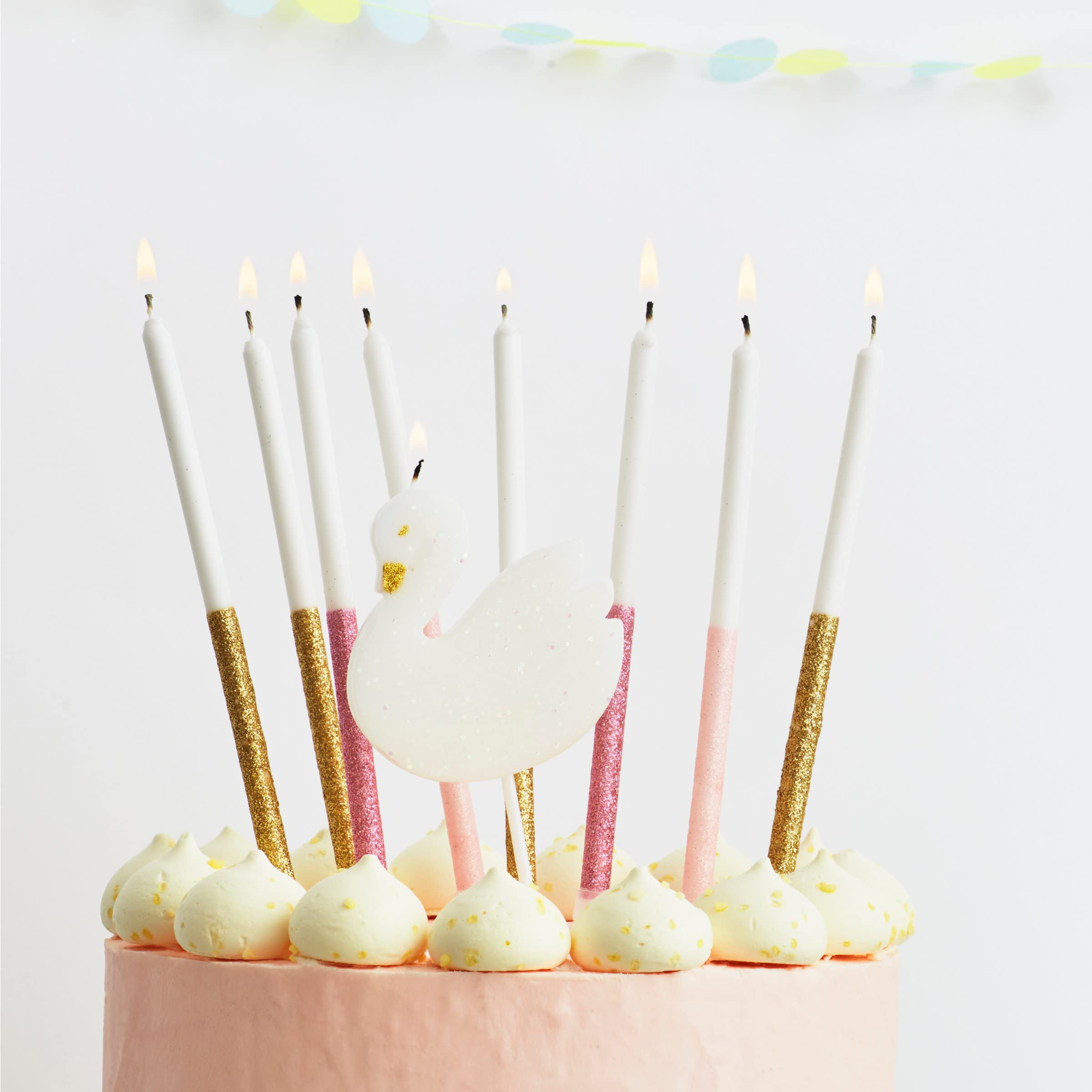 Meri Meri Glitter Dipped Birthday Candles for Cake (Pack of 24), 5.75" Tall, Unscented Meri Meri Candles - Image 4