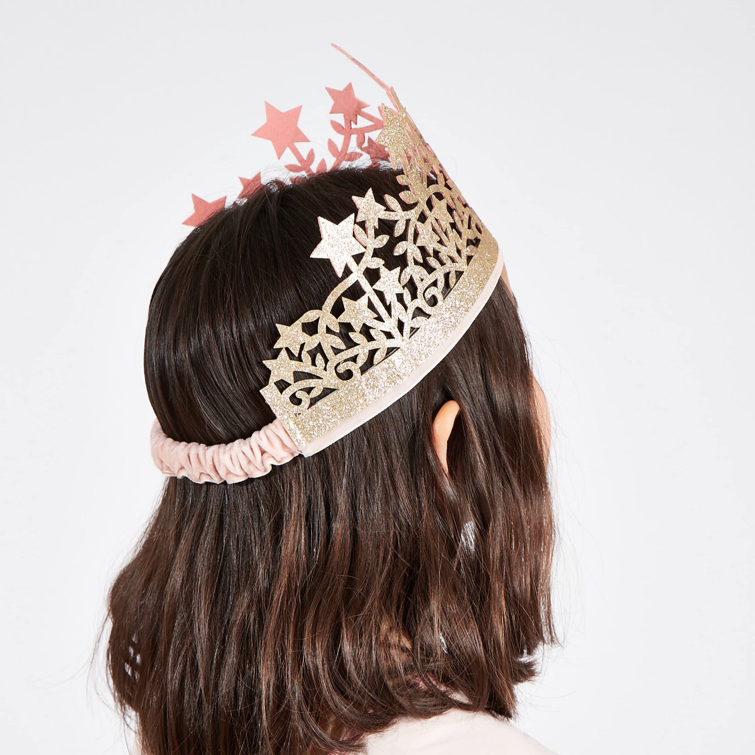 Meri Meri Glitter Fabric Star Crown (Pack of 1) - Image 2