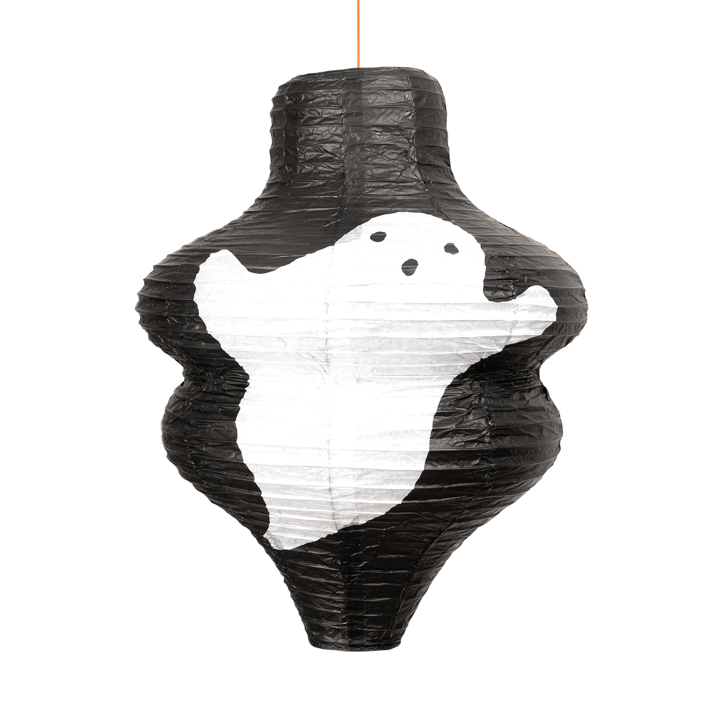 Meri Meri Halloween Lanterns (Pack of 3), 1 Orange Pumpkin, 1 White Ghost, 1 Black Bats, Includes Frames and Hanging Chords, Halloween Party Decorations, Reusable, 16" - 20" - Image 4