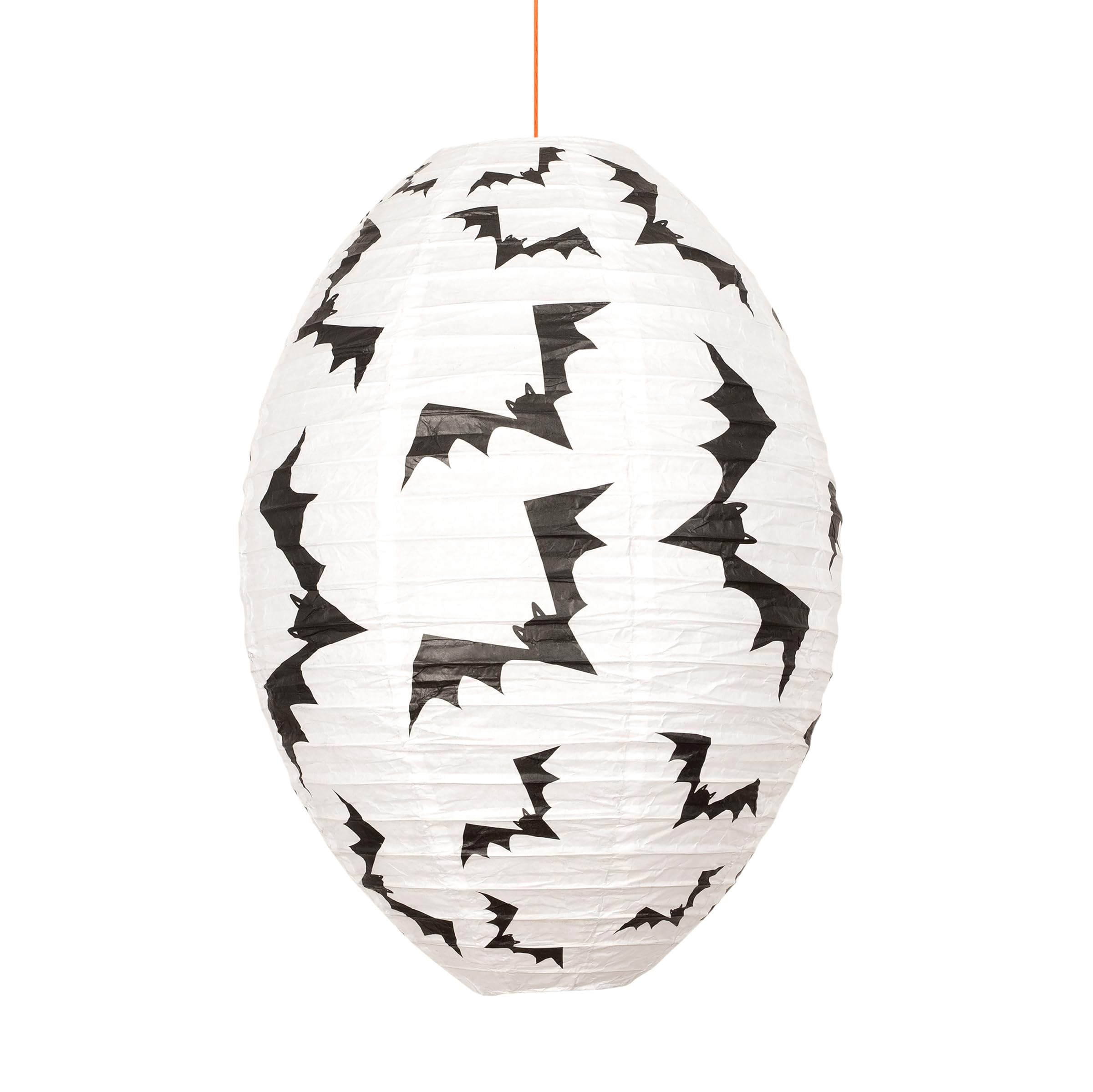 Meri Meri Halloween Lanterns (Pack of 3), 1 Orange Pumpkin, 1 White Ghost, 1 Black Bats, Includes Frames and Hanging Chords, Halloween Party Decorations, Reusable, 16" - 20" - Image 6