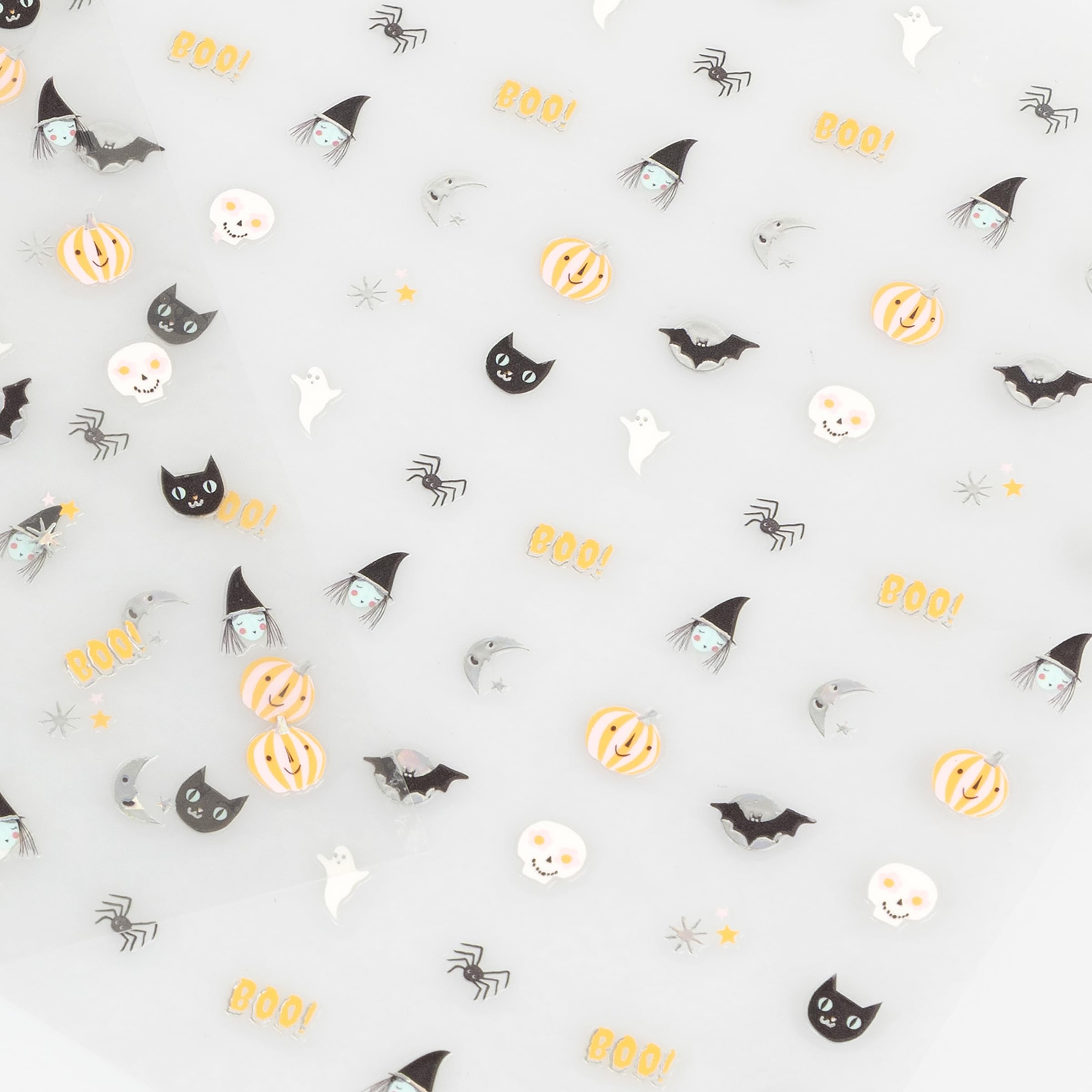 Meri Meri Halloween Nail Stickers (Pack of 200), 10 Unique Decisions, 2 Sheets, Halloween Party Decorative Stickers, Easy Peel Back, Ages 3+ - Image 3