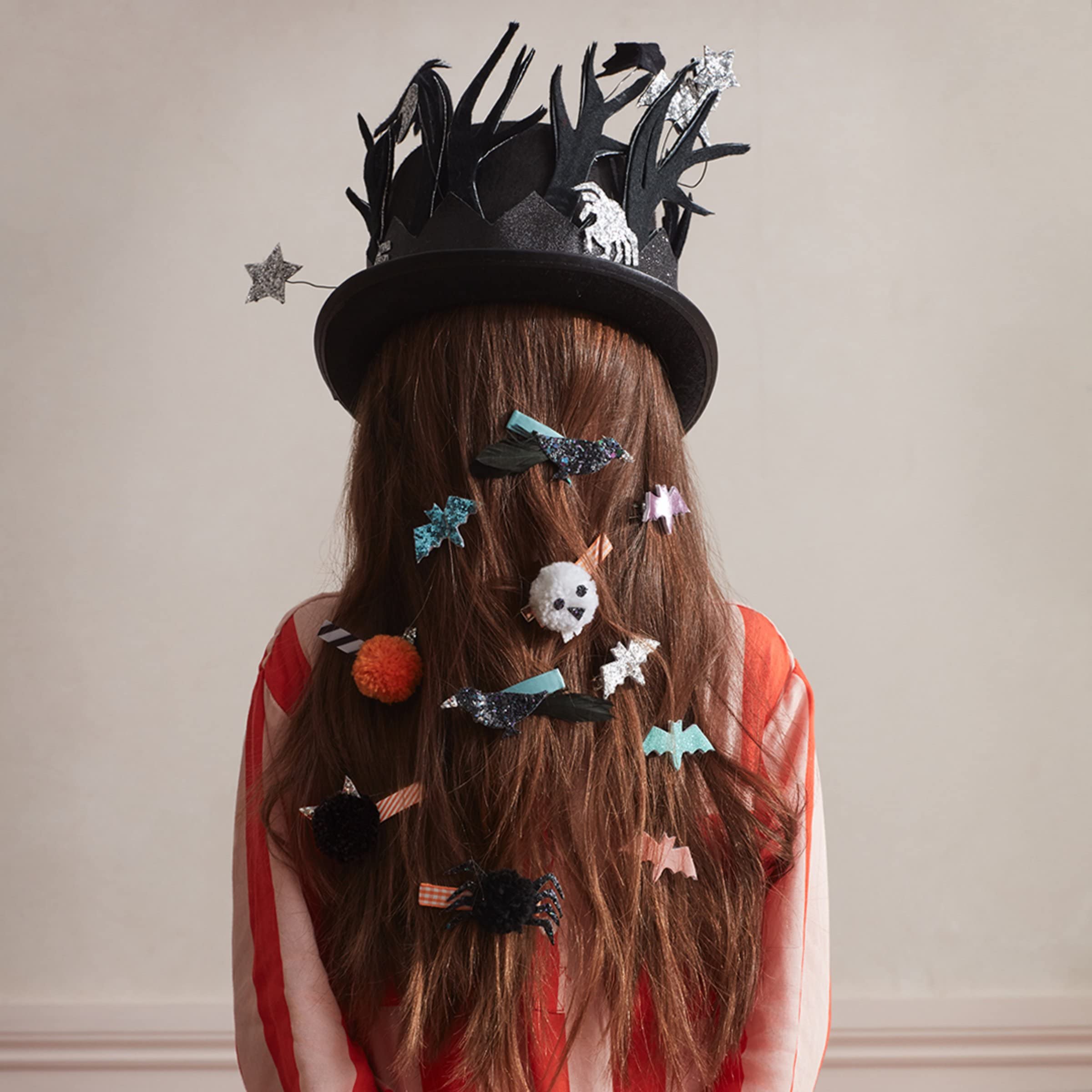 Meri Meri Halloween Pompom Hair Clips (Pack of 4) - Image 4