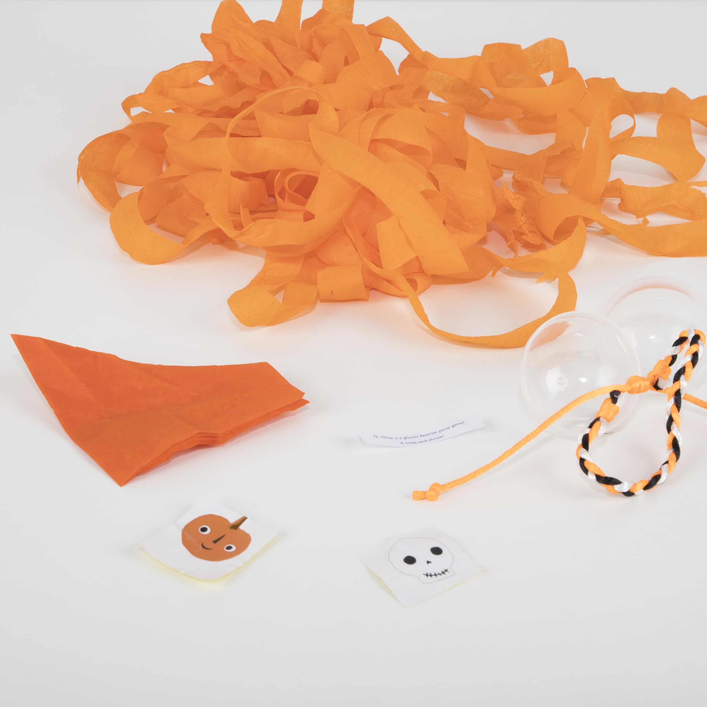 Meri Meri Halloween Pumpkin Surprise Balls (Pack of 6), Orange Jack O' Lantern Pumpkin Halloween Party Favors, Ages 3+, 2" x 2" x 2" Table Decorations - Image 4