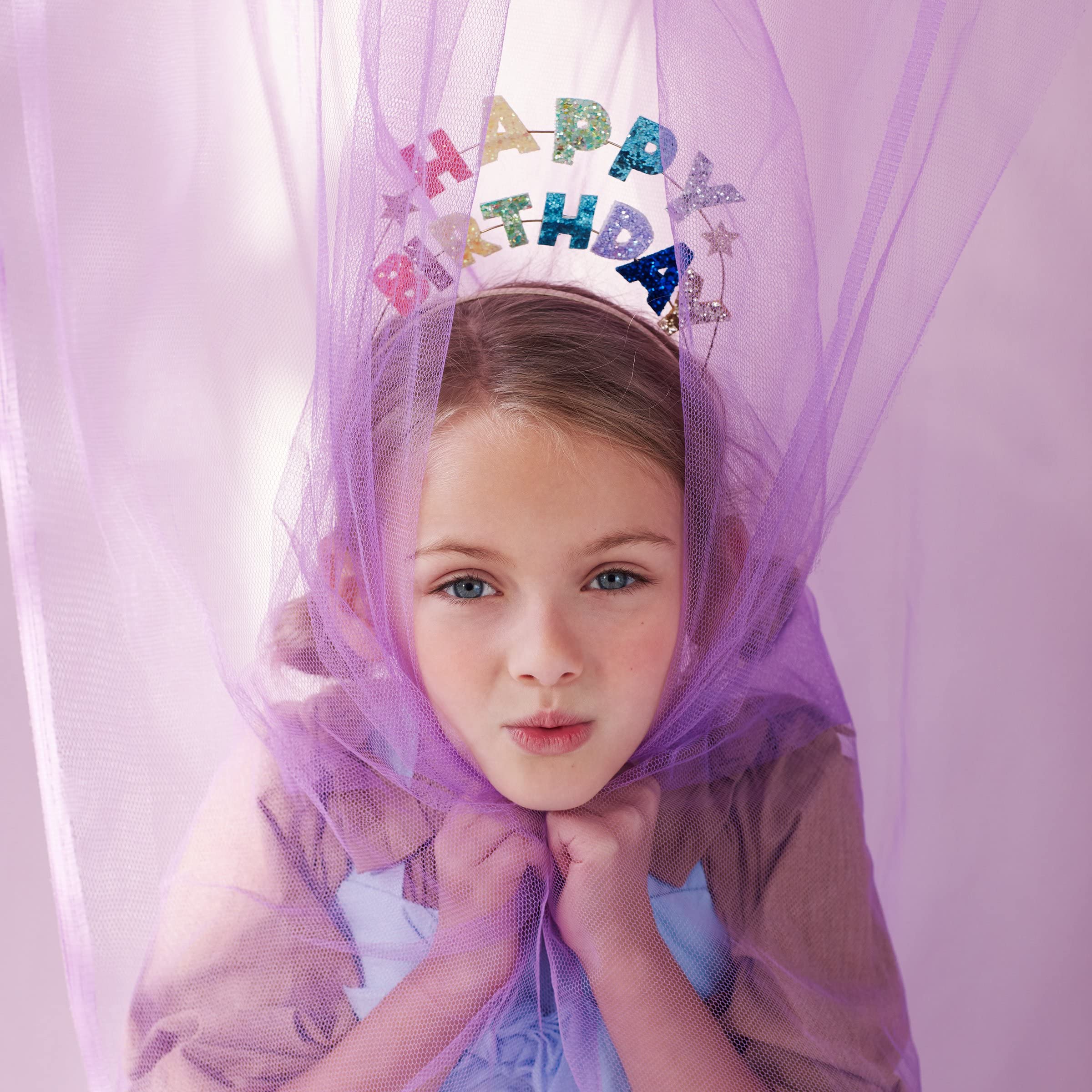 Meri Meri Happy Birthday Glitter Headband (Pack of 1) - Image 3