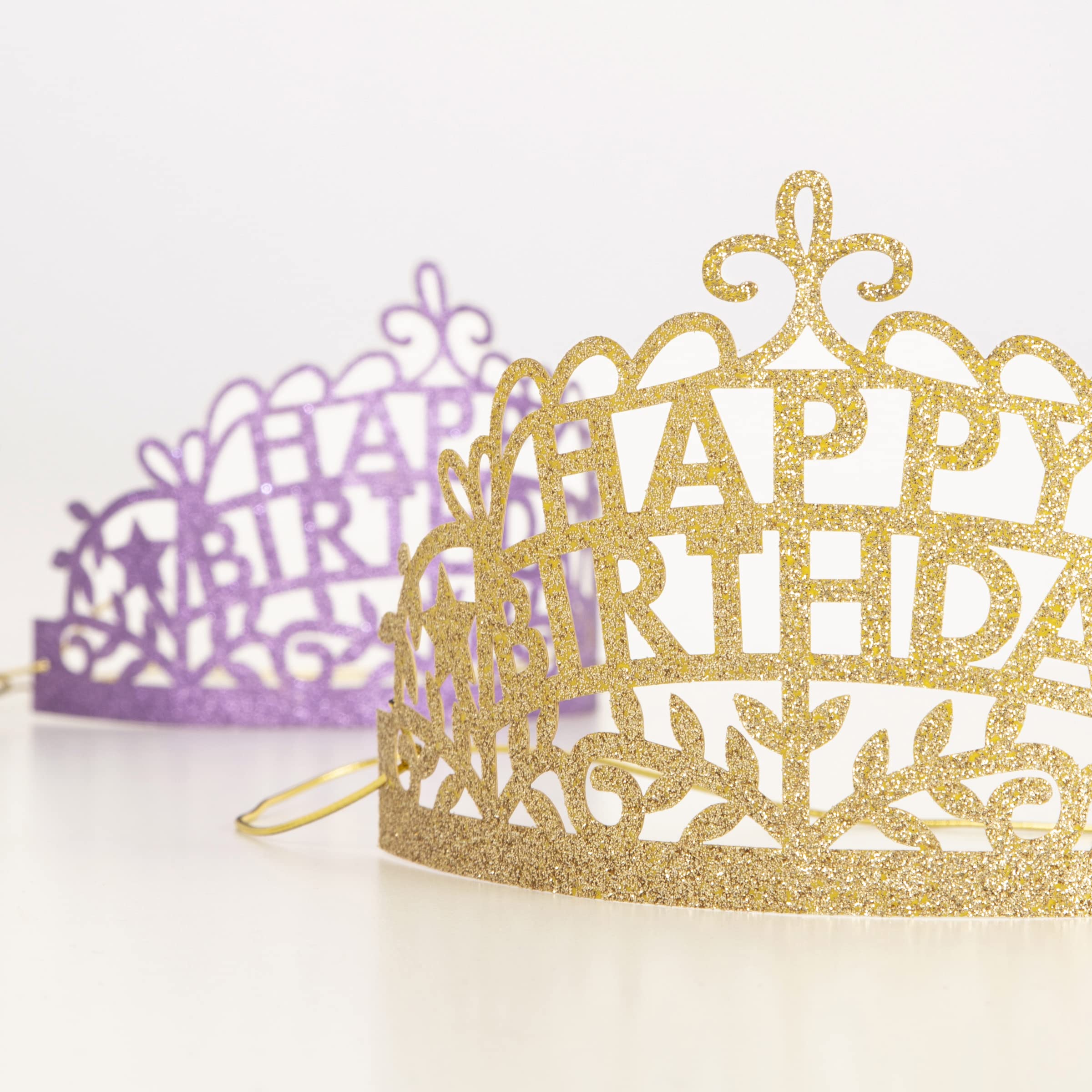 Meri Meri Happy Birthday Party Tiaras (Pack of 8) - Image 3