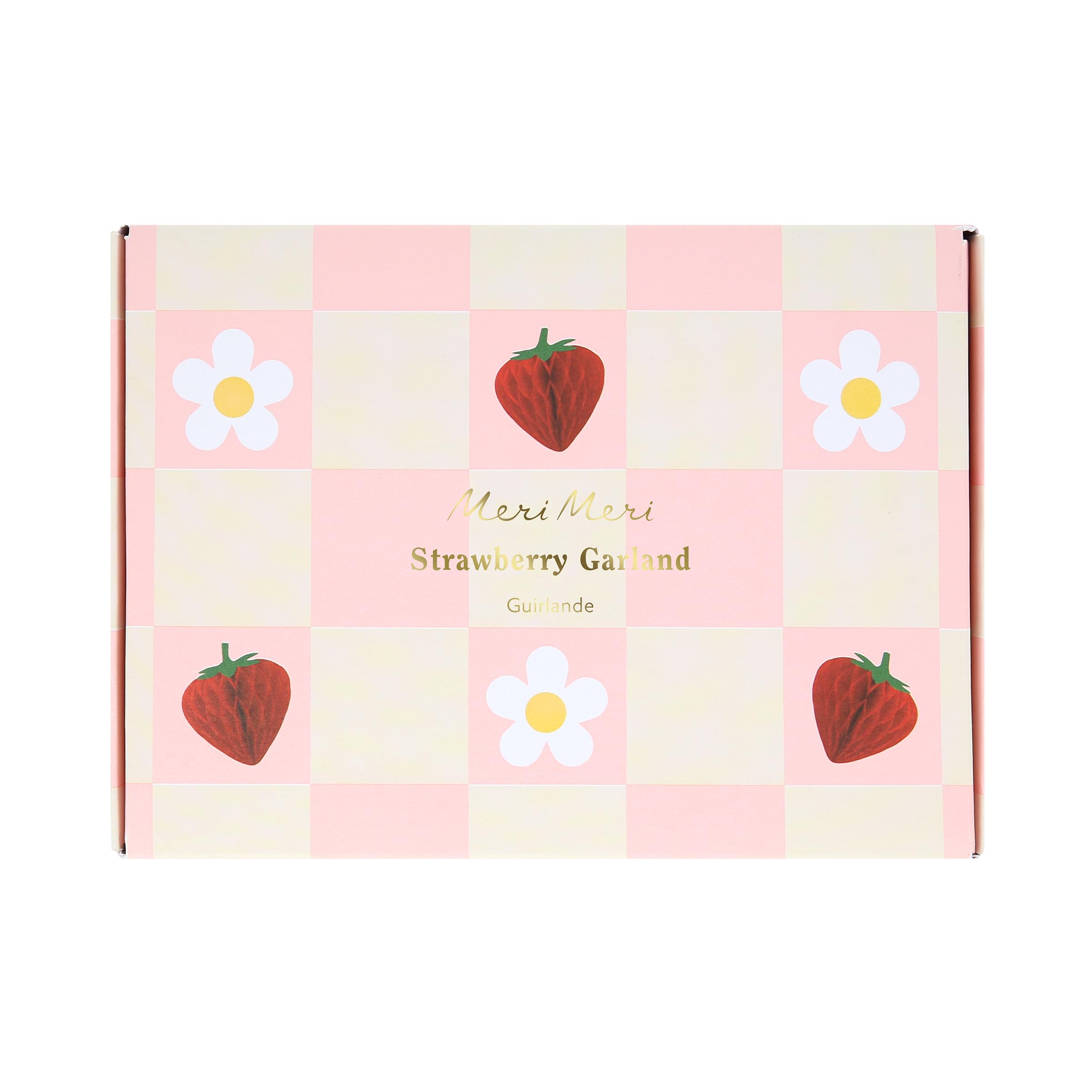 Meri Meri Honeycomb Strawberry Garland (Pack of 1), 3D Paper Garland, Easy to Hang, Reusable, Baby Shower Decorations, Garden Party, 8.8' Including Excess Cord - Image 5