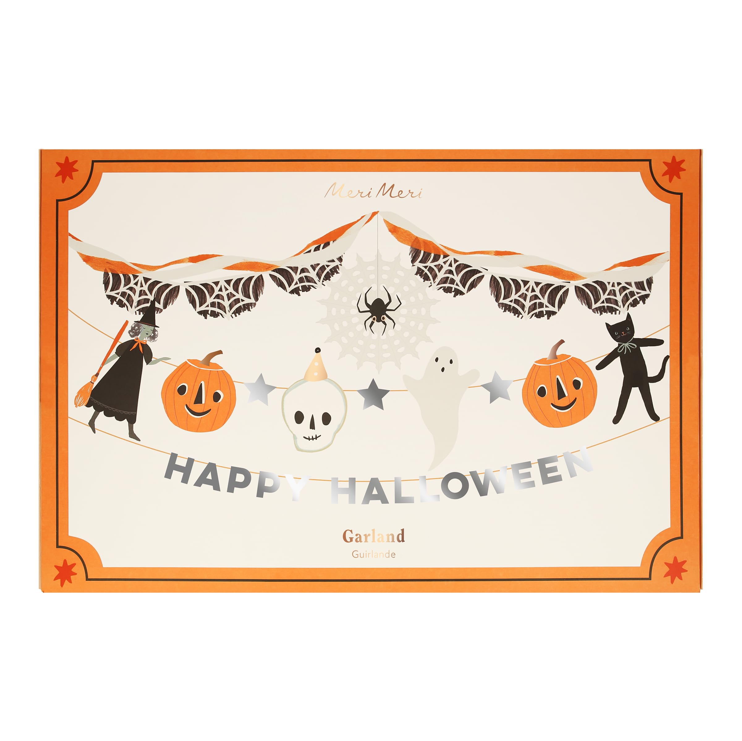Meri Meri It's Halloween! 3 in 1 Halloween Garland (Pack of 1) 7' Strand (11' Including Excess Cord) Large Reusable Party Decoration, Garland Split Into 3 Strings - Image 5