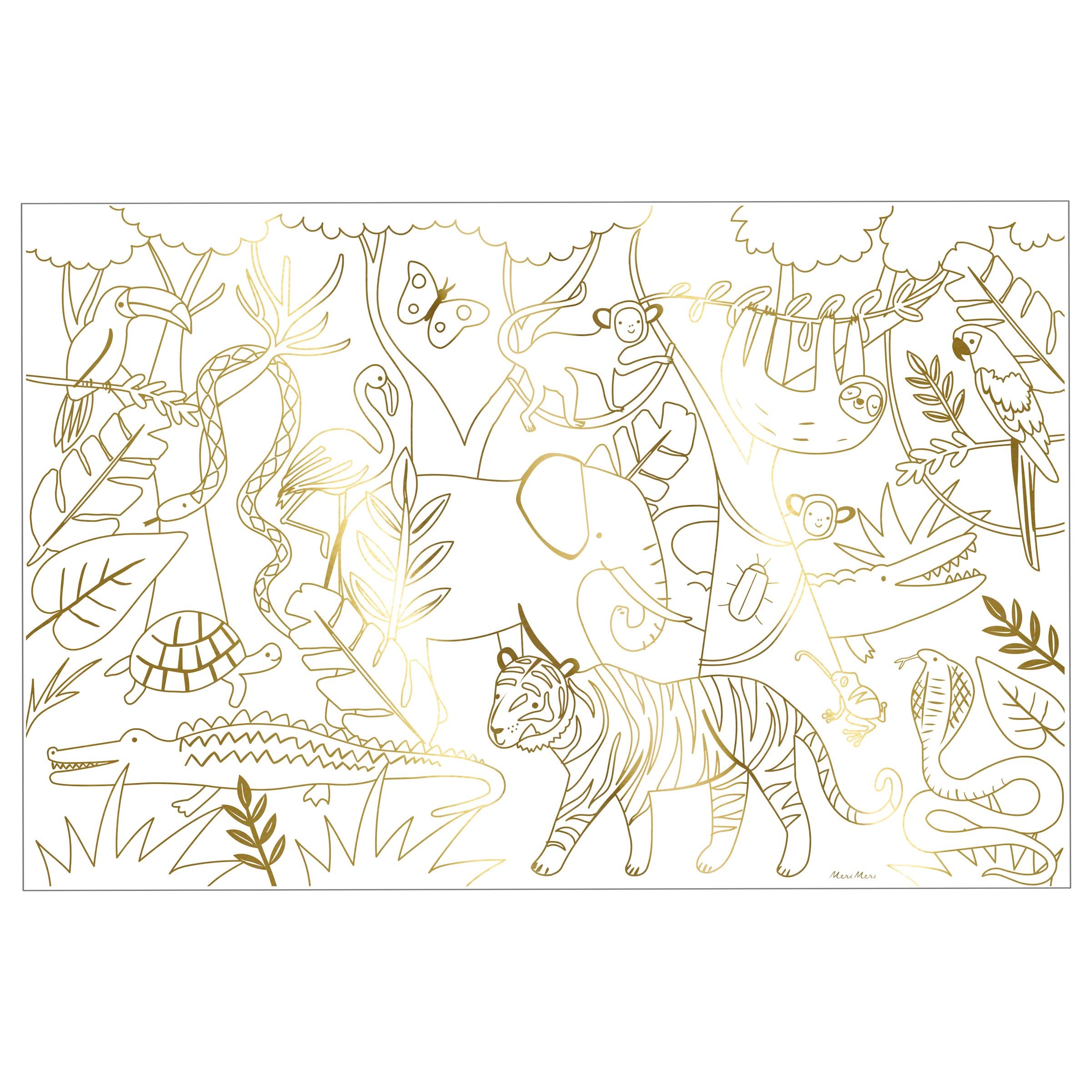 Meri Meri Jungle Coloring Posters (Pack of 2) - Image 3