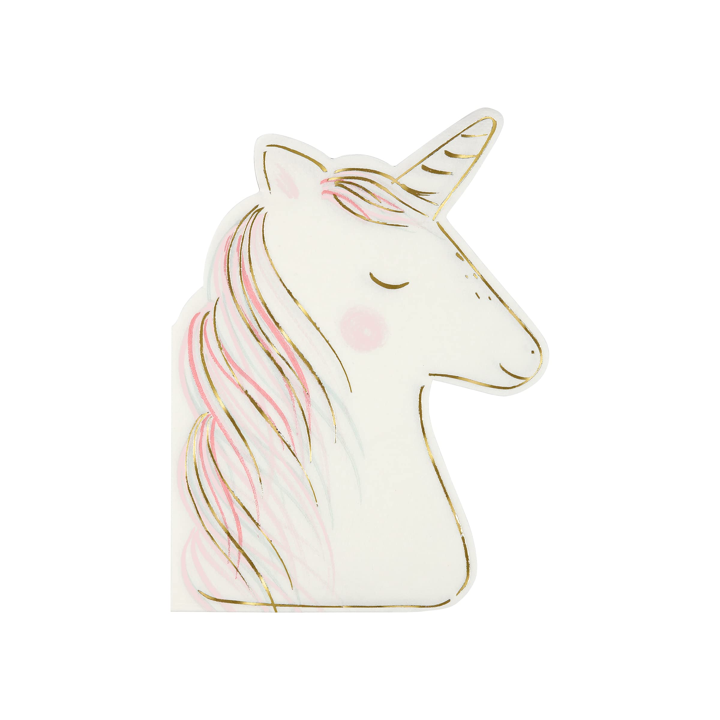 Meri Meri Magical Unicorn Napkins (Pack of 16), Thick & Absorbent 3-Ply Paper Napkins, Disposable