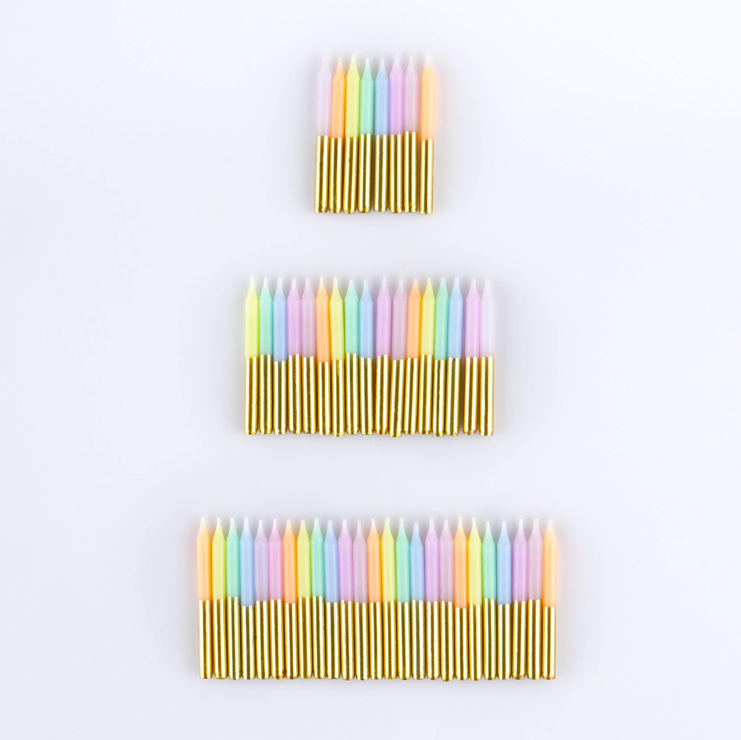 Meri Meri Mini Birthday Candles for Cake (Pack of 50), Unscented Meri Meri Birthday Candles - Image 2