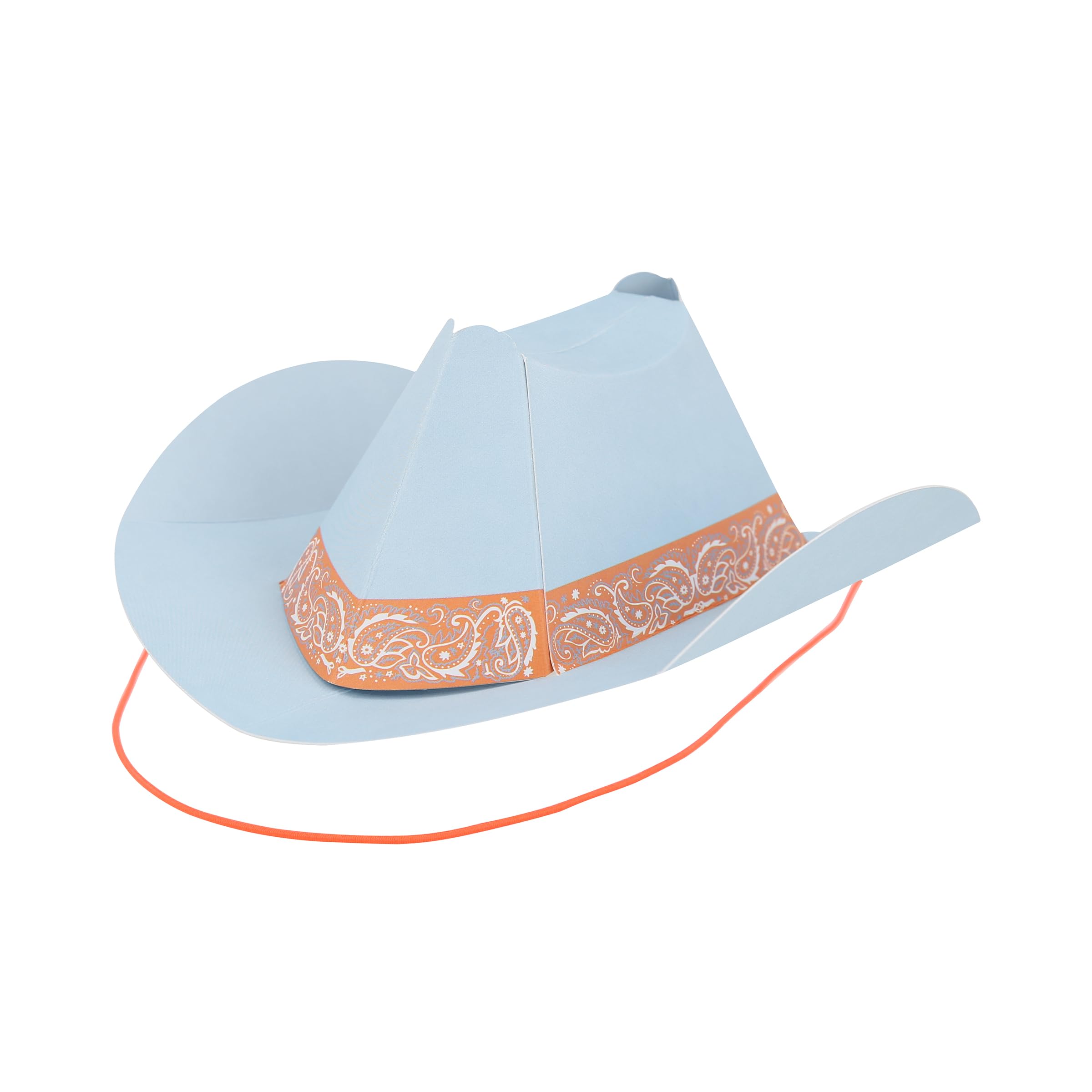 Meri Meri Mini Cowboy Party Hats (Pack of 8), Paper Birthday Party Hats, 8 Stylish Colors, Ages 3+, Cowboy Western Party Decorations, 7.25" x 2.75" x 7.5" - Image 5