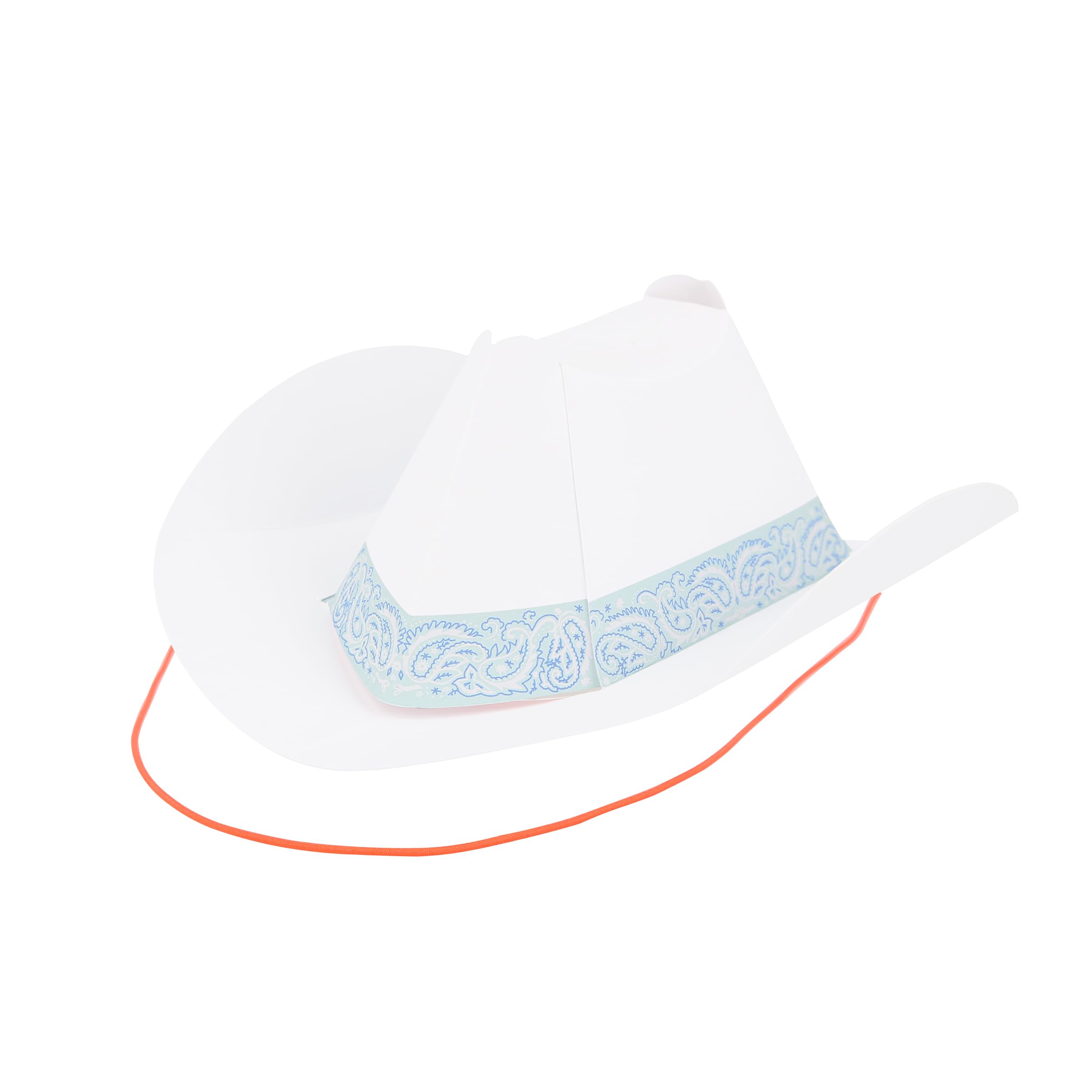 Meri Meri Mini Cowboy Party Hats (Pack of 8), Paper Birthday Party Hats, 8 Stylish Colors, Ages 3+, Cowboy Western Party Decorations, 7.25" x 2.75" x 7.5" - Image 7