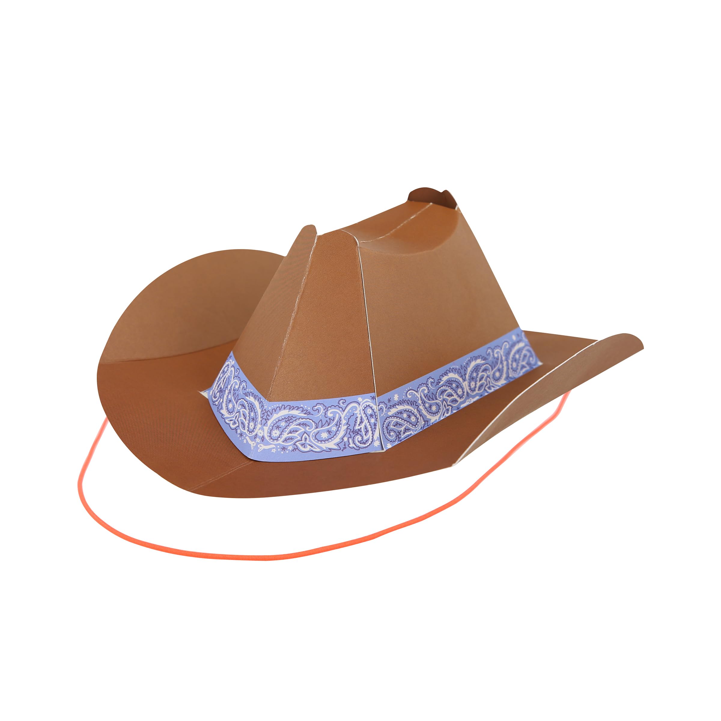 Meri Meri Mini Cowboy Party Hats (Pack of 8), Paper Birthday Party Hats, 8 Stylish Colors, Ages 3+, Cowboy Western Party Decorations, 7.25" x 2.75" x 7.5" - Image 8