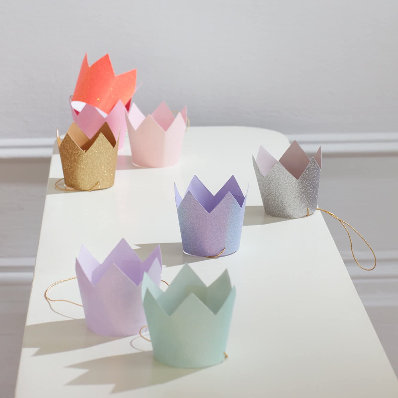 Meri Meri Mini Glitter Party Crowns (Pack of 8) - Image 5