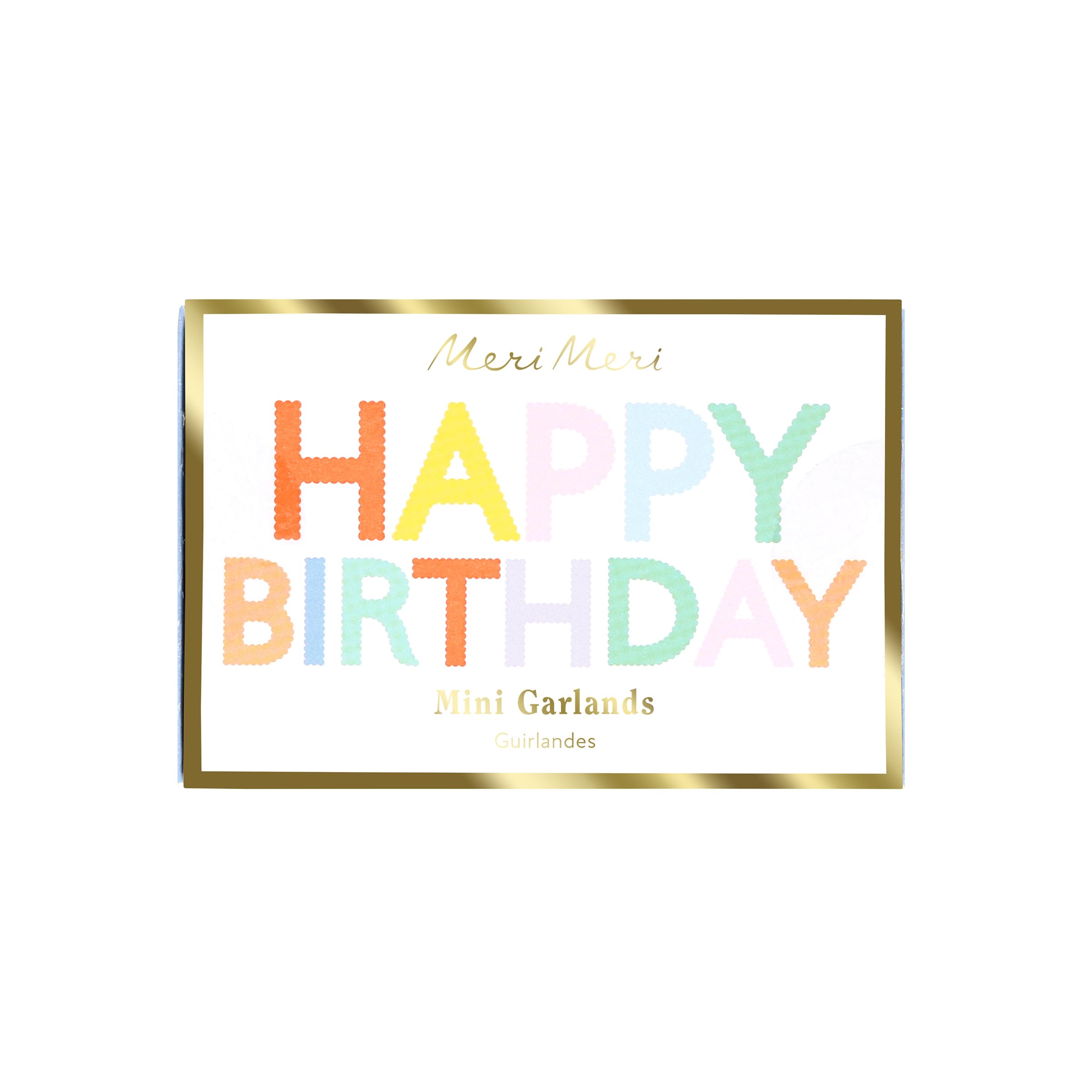 Meri Meri Mini Matchbox Happy Birthday Banner (Pack of 2), Reusable Party Decorations, 5' Birthday Party Banner with Excess Cord - Image 3