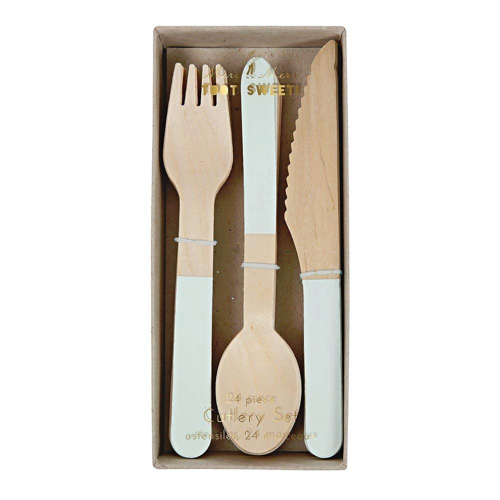 Meri Meri Mint Wooden Cutlery Set - Image 4