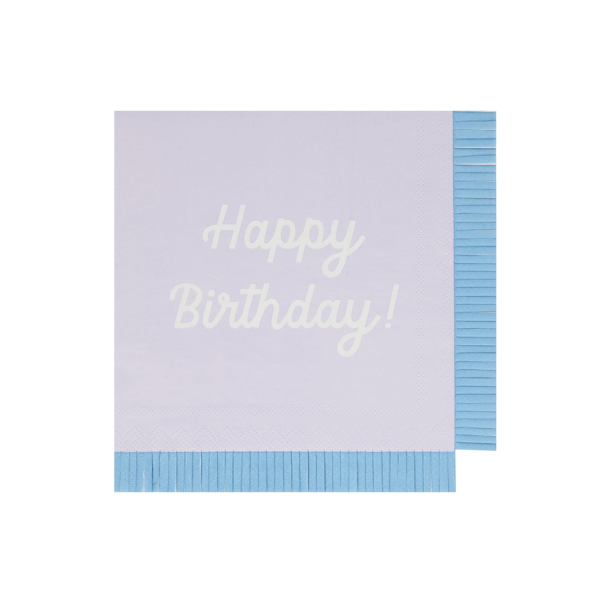Meri Meri Mixed Happy Birthday Napkins, (Pack of 16), Disposable Paper Happy Brithday Party Napkins, Thick & Absorbent 3-Ply Paper, Vibrant Colours, Fringed Border - Image 7