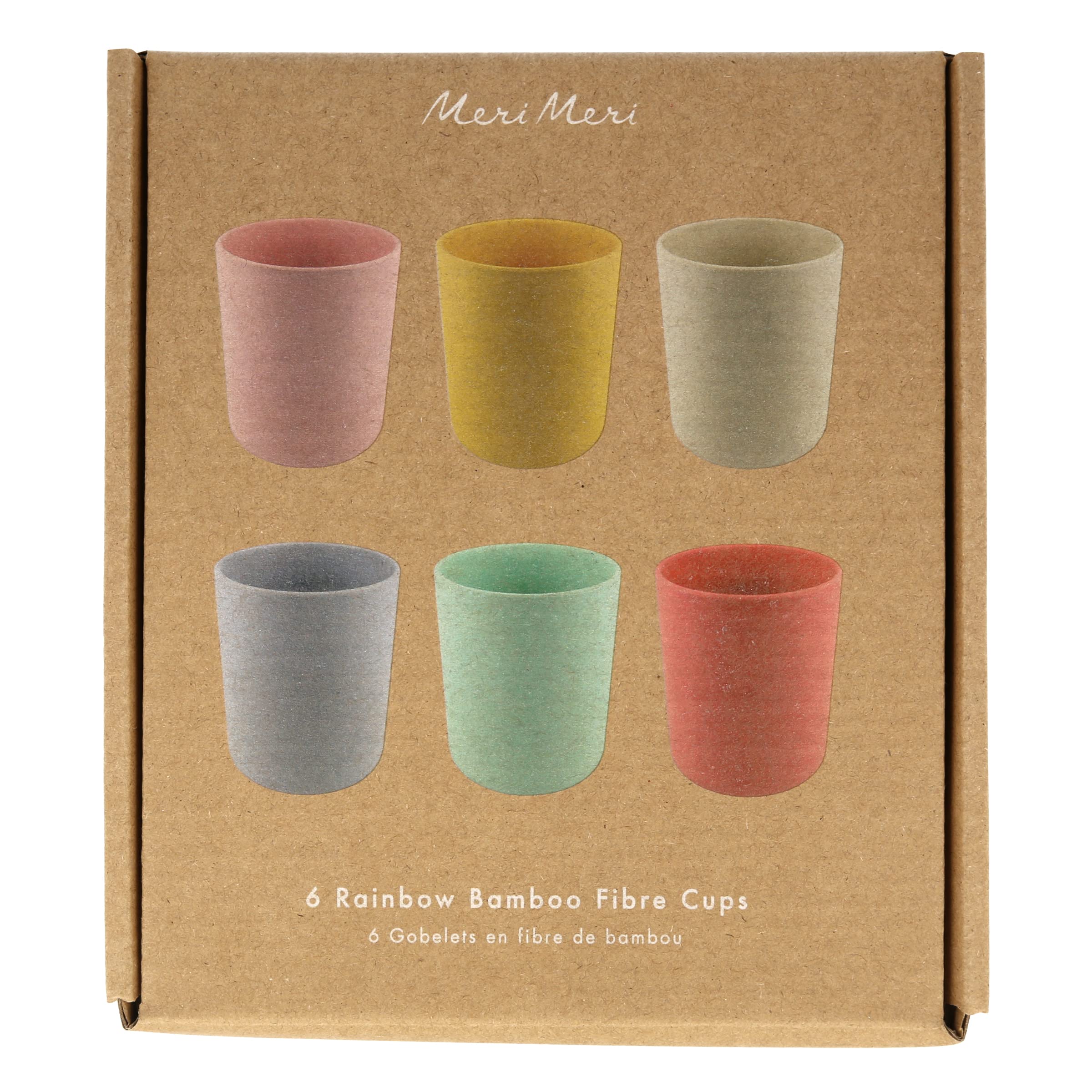 Meri Meri Multicolor Reusable Bamboo Cups (Pack of 6) - Image 5