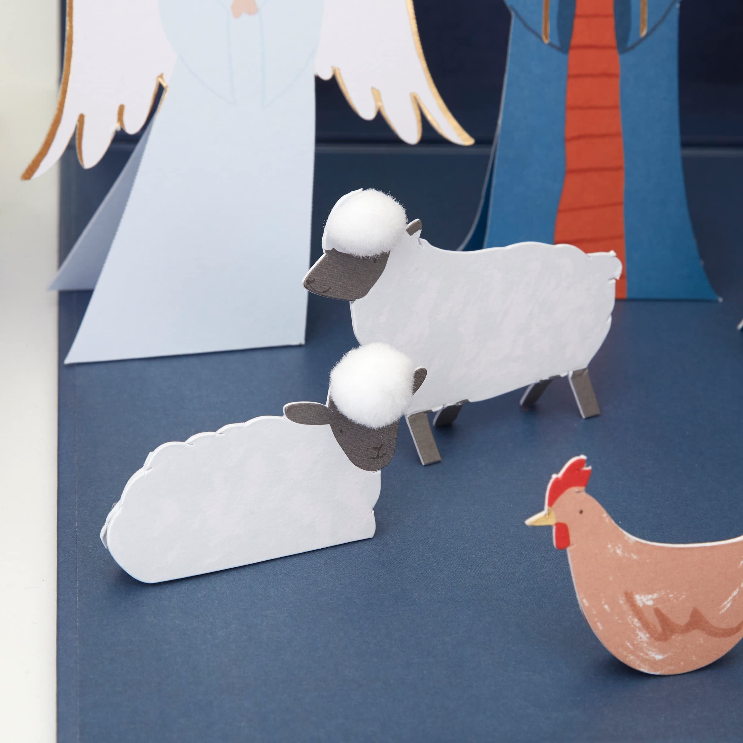 Meri Meri Nativity Paper Craft Advent Calendar (Pack of 1), Ages 3+, Pack Dimensions 9.5" x 12.75" x 1.75", Christmas Story Advent Calendar, Christmas Countdown Calendar - Image 5