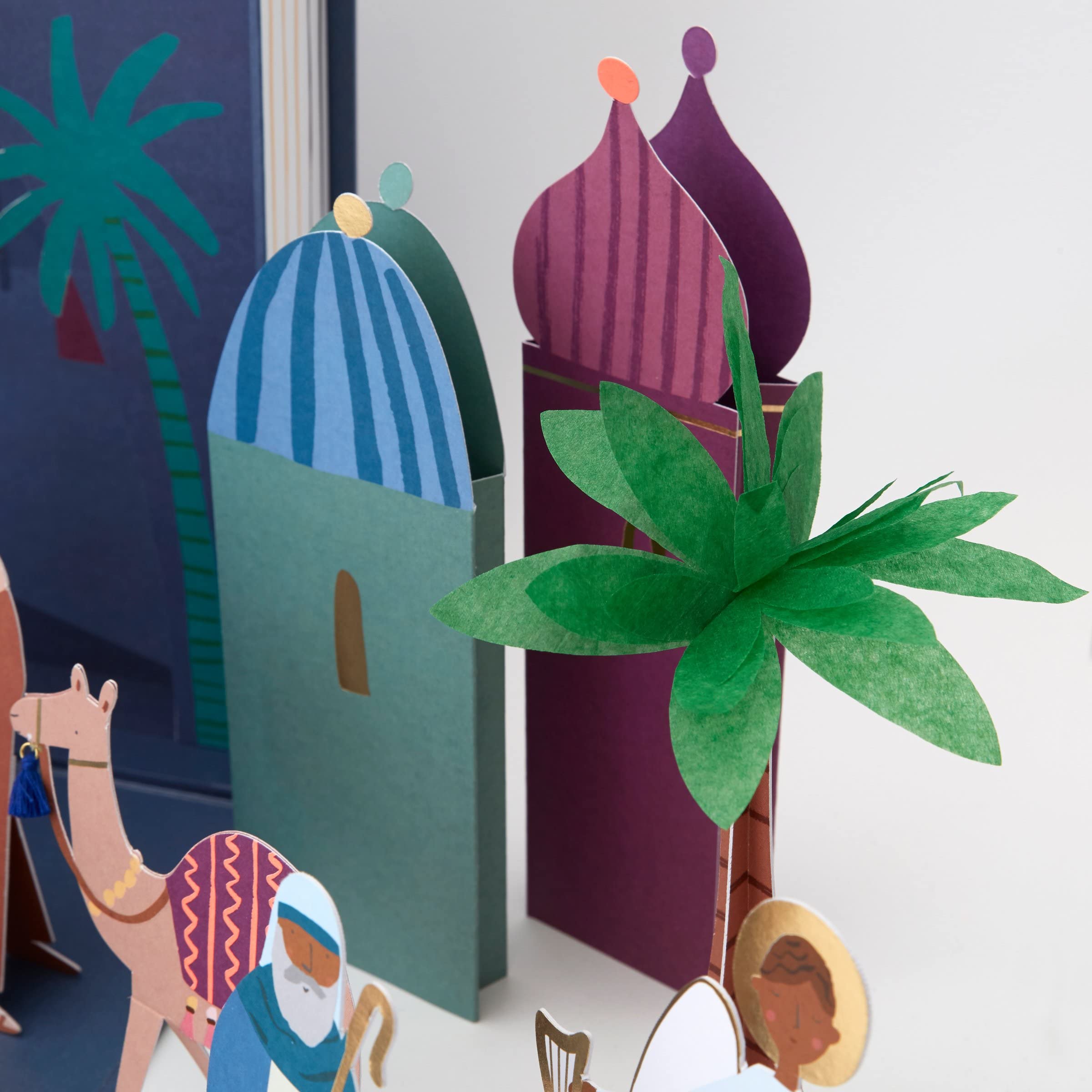 Meri Meri Nativity Paper Craft Advent Calendar (Pack of 1), Ages 3+, Pack Dimensions 9.5" x 12.75" x 1.75", Christmas Story Advent Calendar, Christmas Countdown Calendar - Image 6
