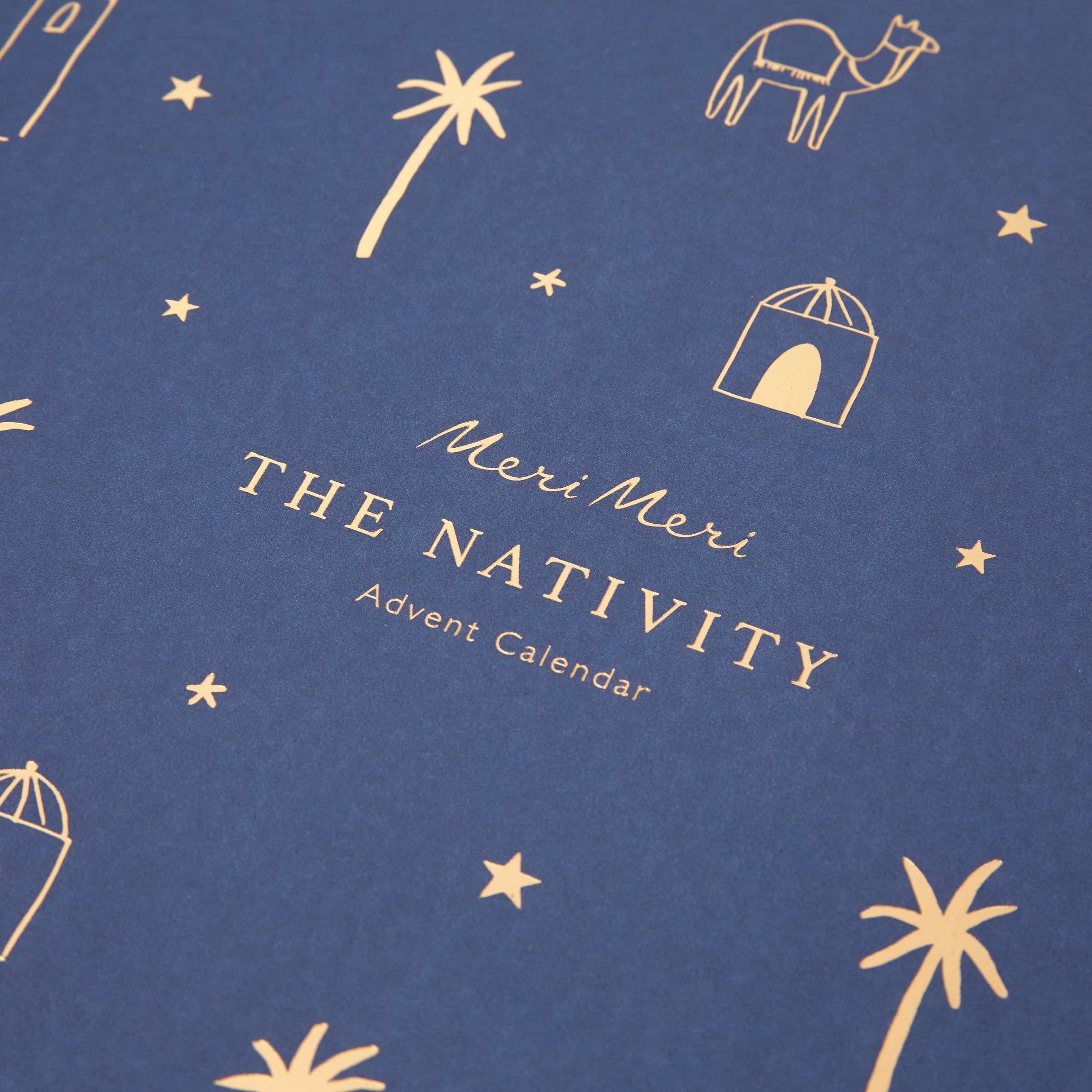 Meri Meri Nativity Paper Craft Advent Calendar (Pack of 1), Ages 3+, Pack Dimensions 9.5" x 12.75" x 1.75", Christmas Story Advent Calendar, Christmas Countdown Calendar - Image 7