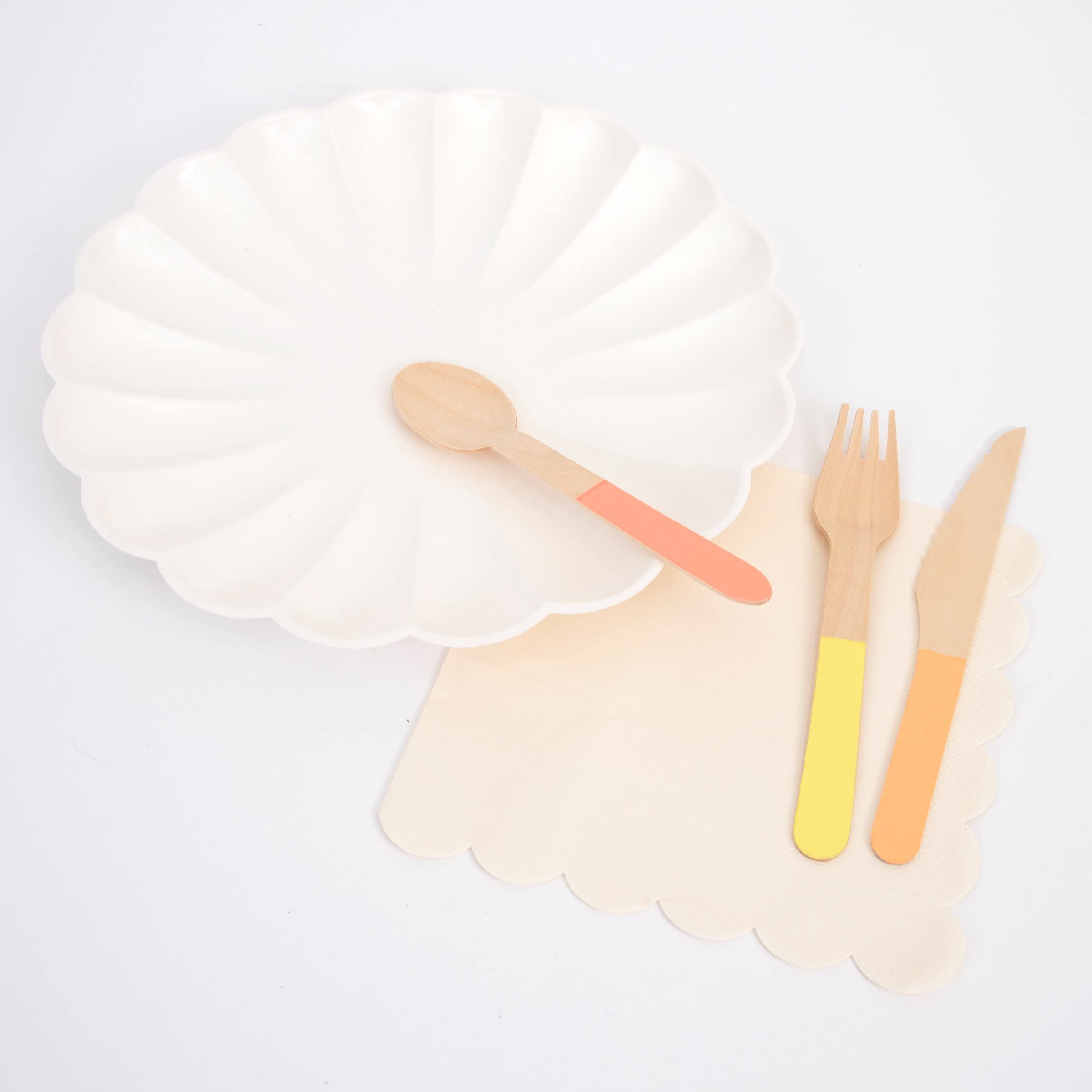 Meri Meri Neon Wooden Cutlery Set - Image 2
