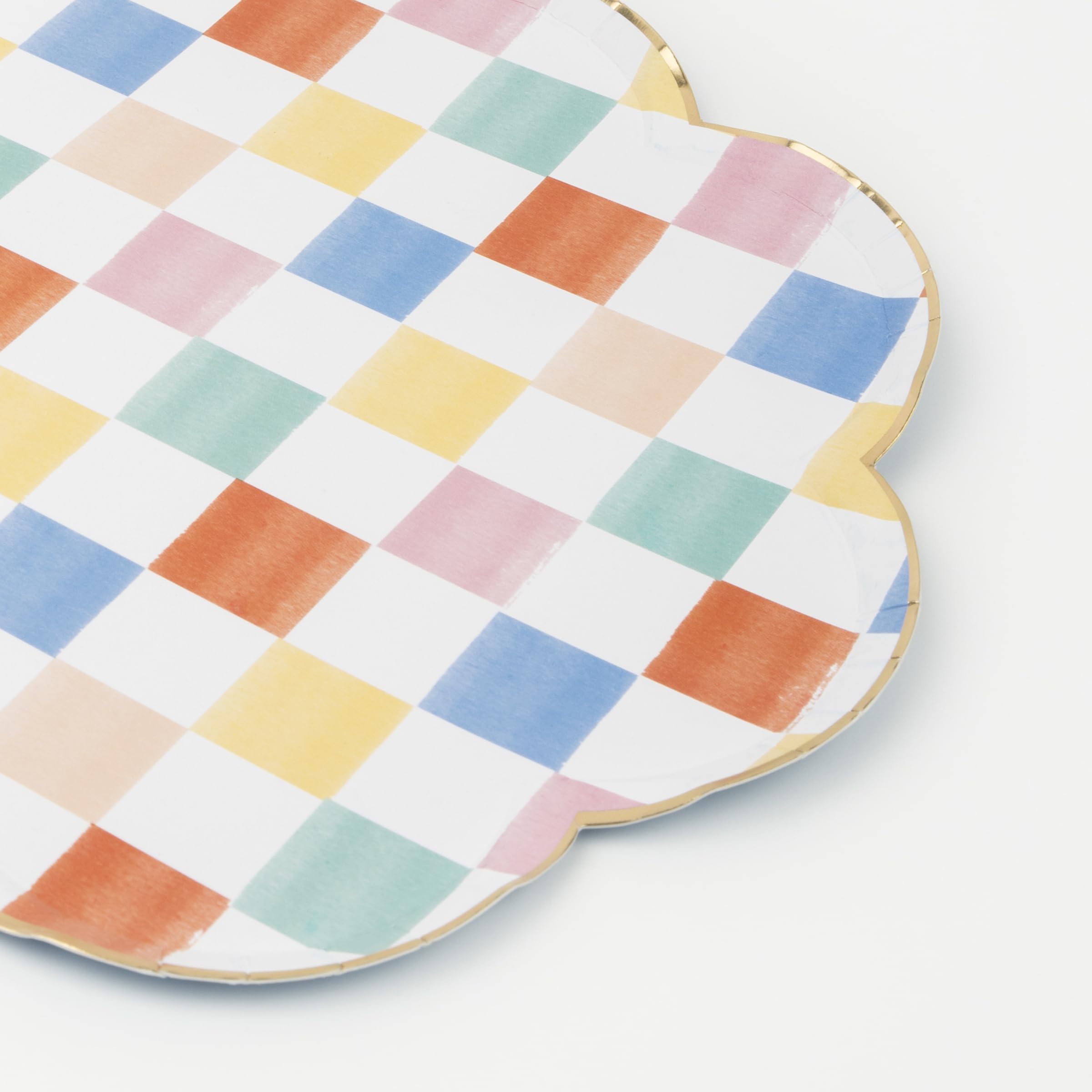 Meri Meri Paper Party Plates, Pack of 8 Scalloped-Edge Disposable Plates in a Range of Fun, Bright Patterns and 2 Sizes (Side & Dinner), Versatile for All Your Events - Image 3