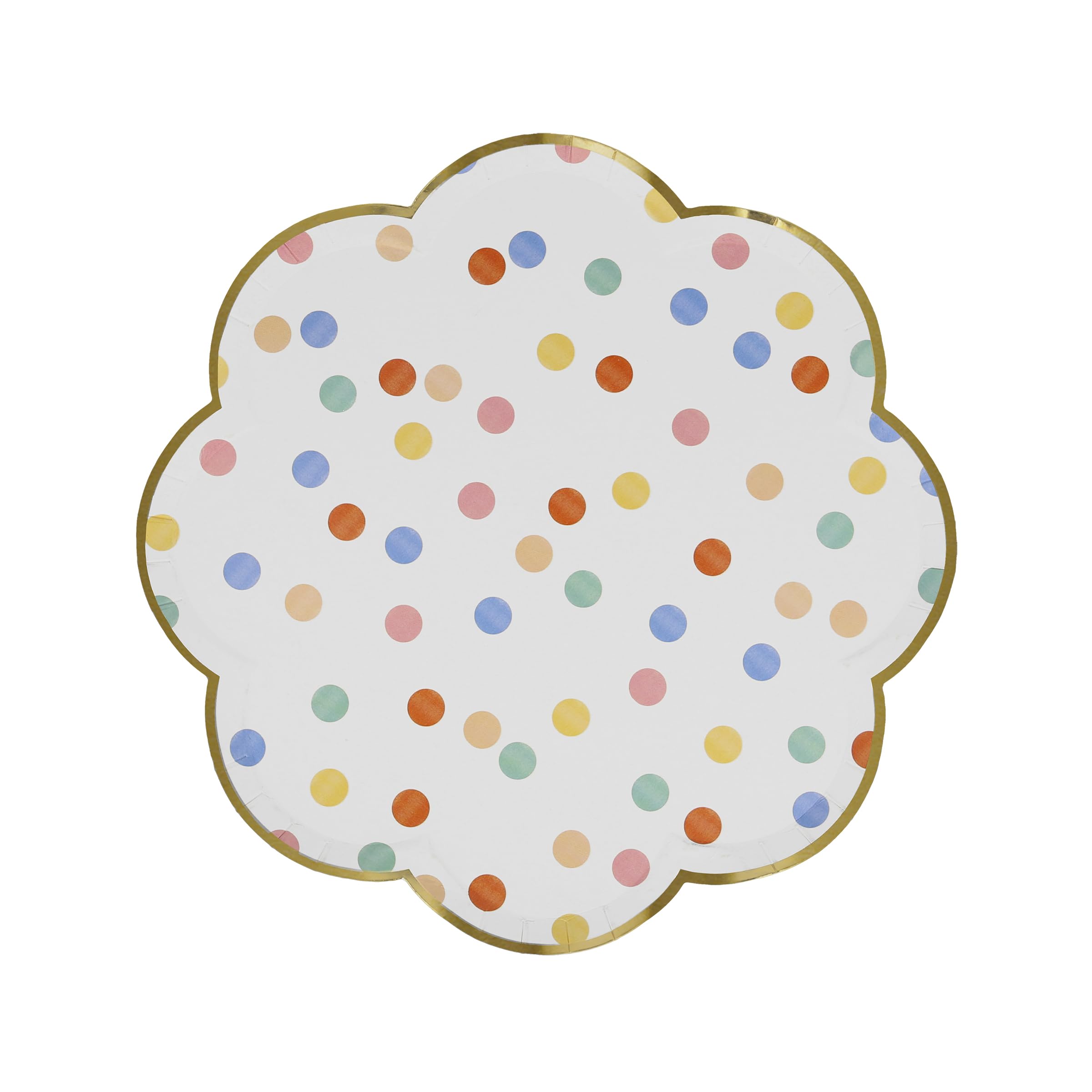 Meri Meri Paper Party Plates, Pack of 8 Scalloped-Edge Disposable Plates in a Range of Fun, Bright Patterns and 2 Sizes (Side & Dinner), Versatile for All Your Events - Image 6