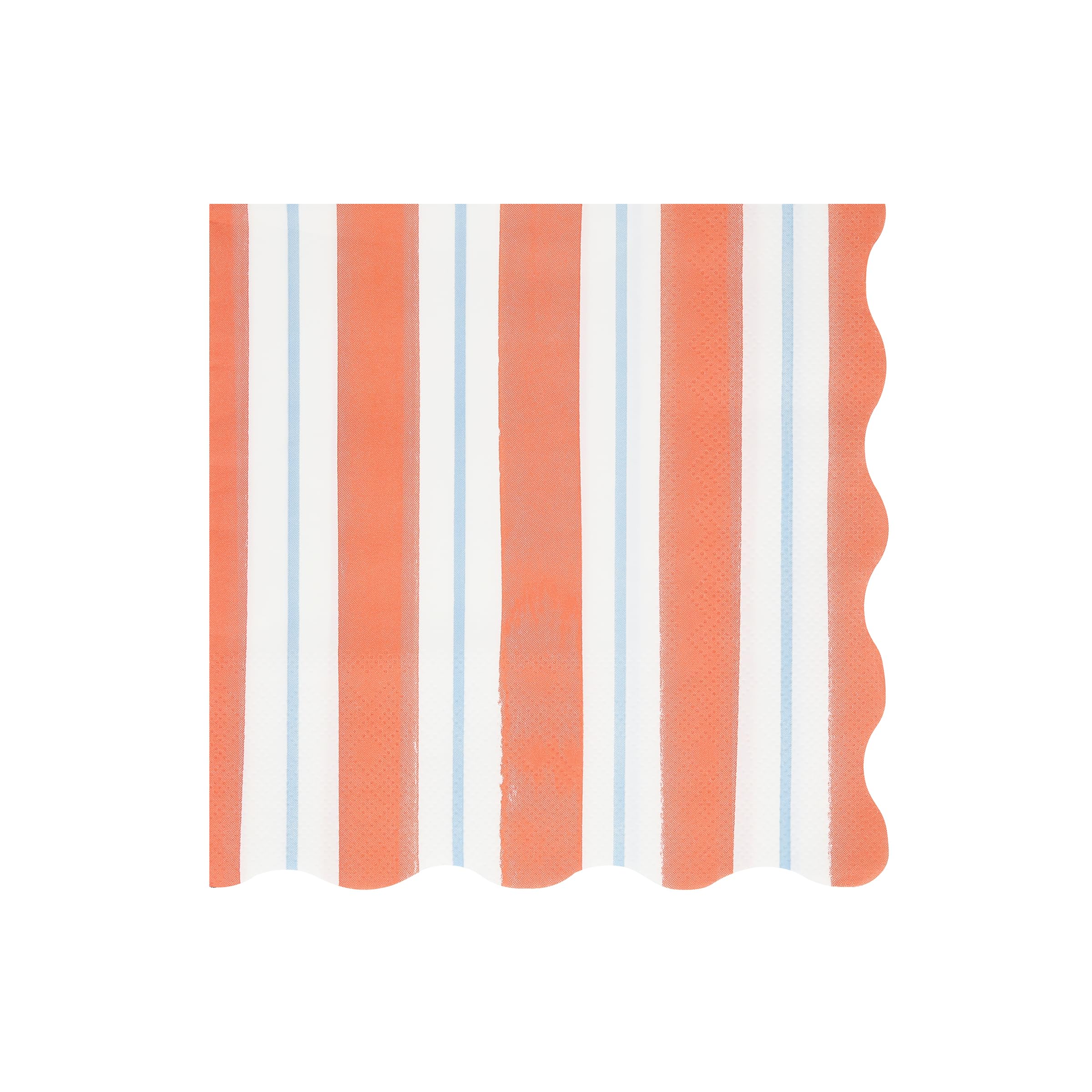 Meri Meri Pastel Striped Napkins (Pack of 16), Thick & Absorbent 3-Ply Paper Pastel Napkins with Wavy Edges, Available in Dinner & Cocktail Sizes, Disposable - Image 5