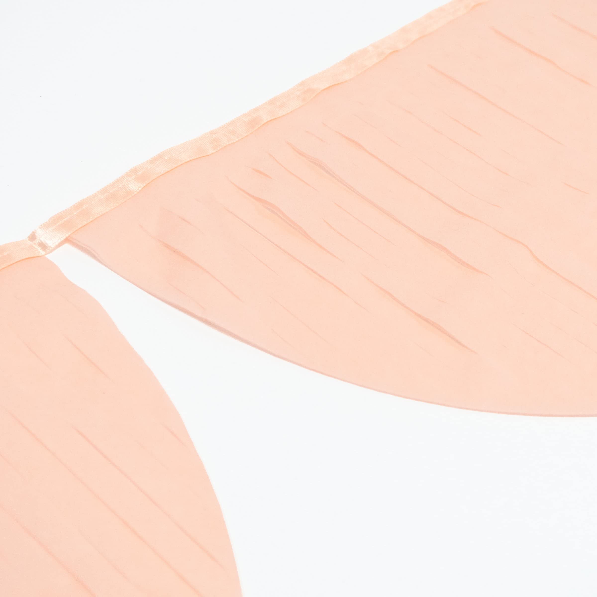 Meri Meri Peach Scallop Pennant Banner (Pack of 2), 13' Party Banner Including Excess Cord, Garland Birthday Party Decorations - Image 2