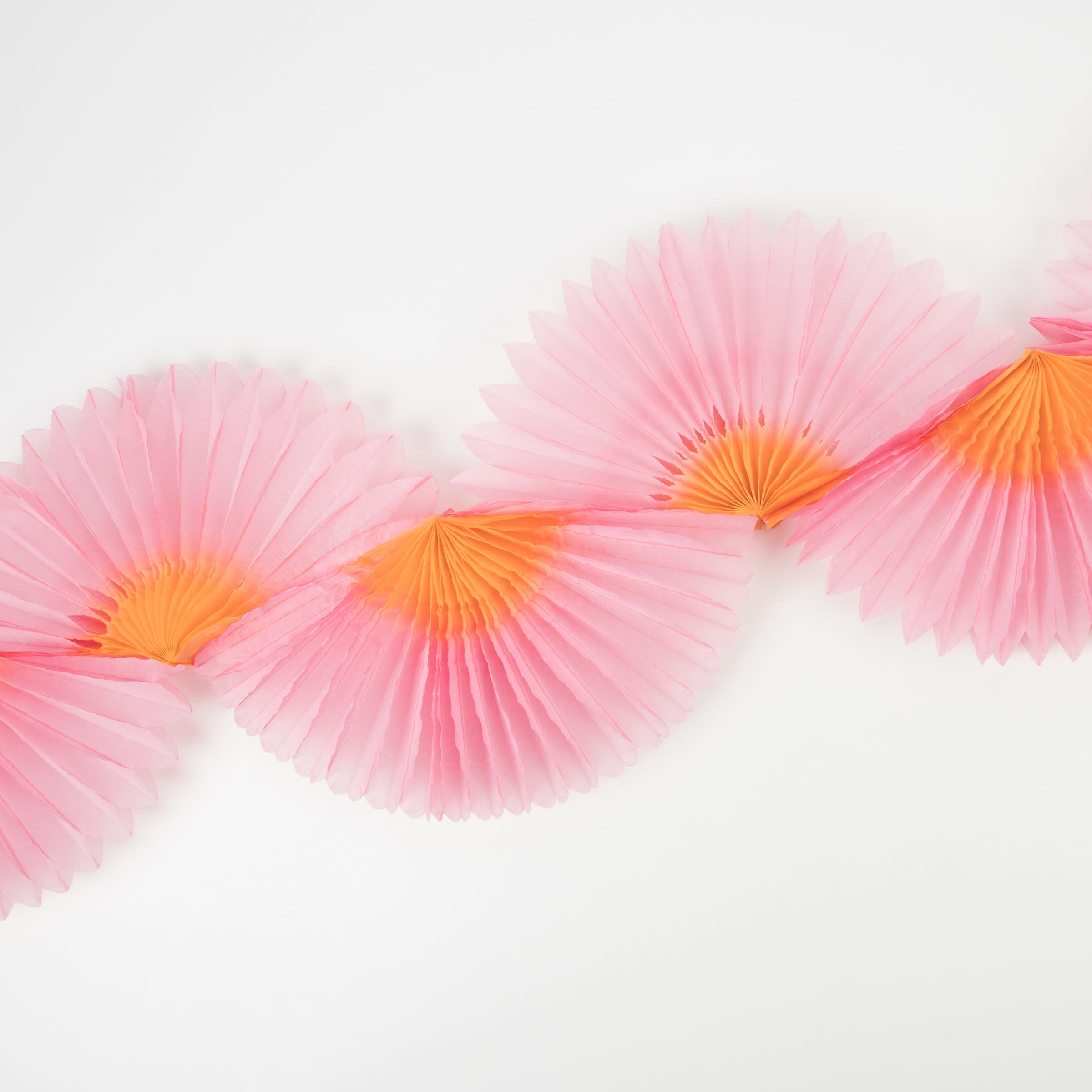 Meri Meri Pink Honeycomb Fan Garland (Pack of 1) - Image 4