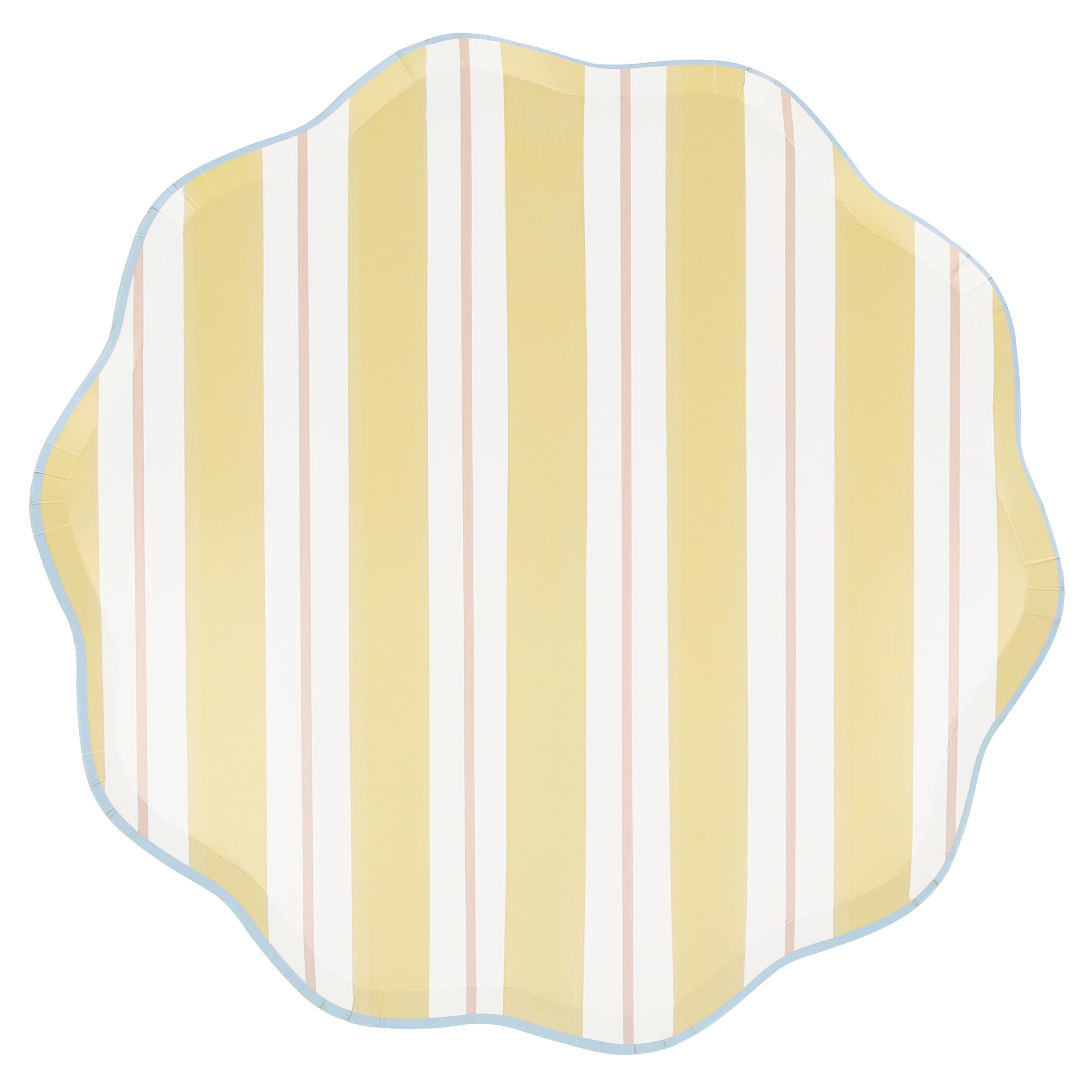 Meri Meri Preppy Stripe Dinner Plates (Pack of 8), Disposable Party Plates, Hot & Cold Food, Kids & Adults, Wavy Edge, 10.5 x 10.5 x 0.25 inches - Image 6