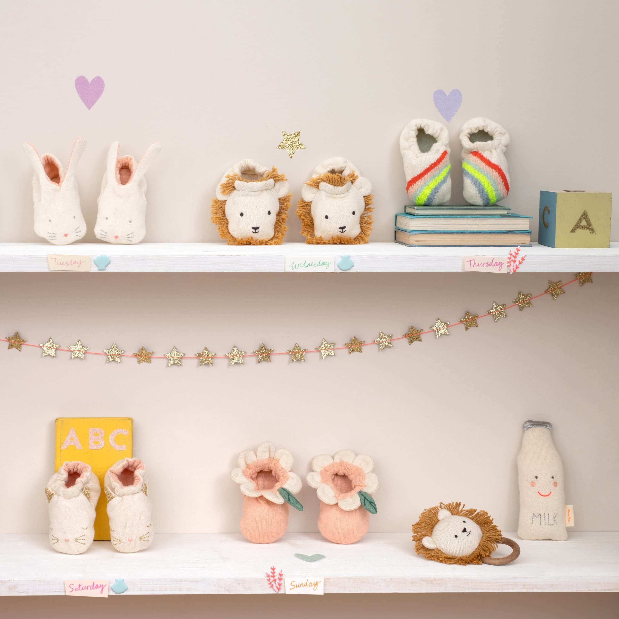 Meri Meri Rainbow Baby Booties (Pack of 1) - Image 6