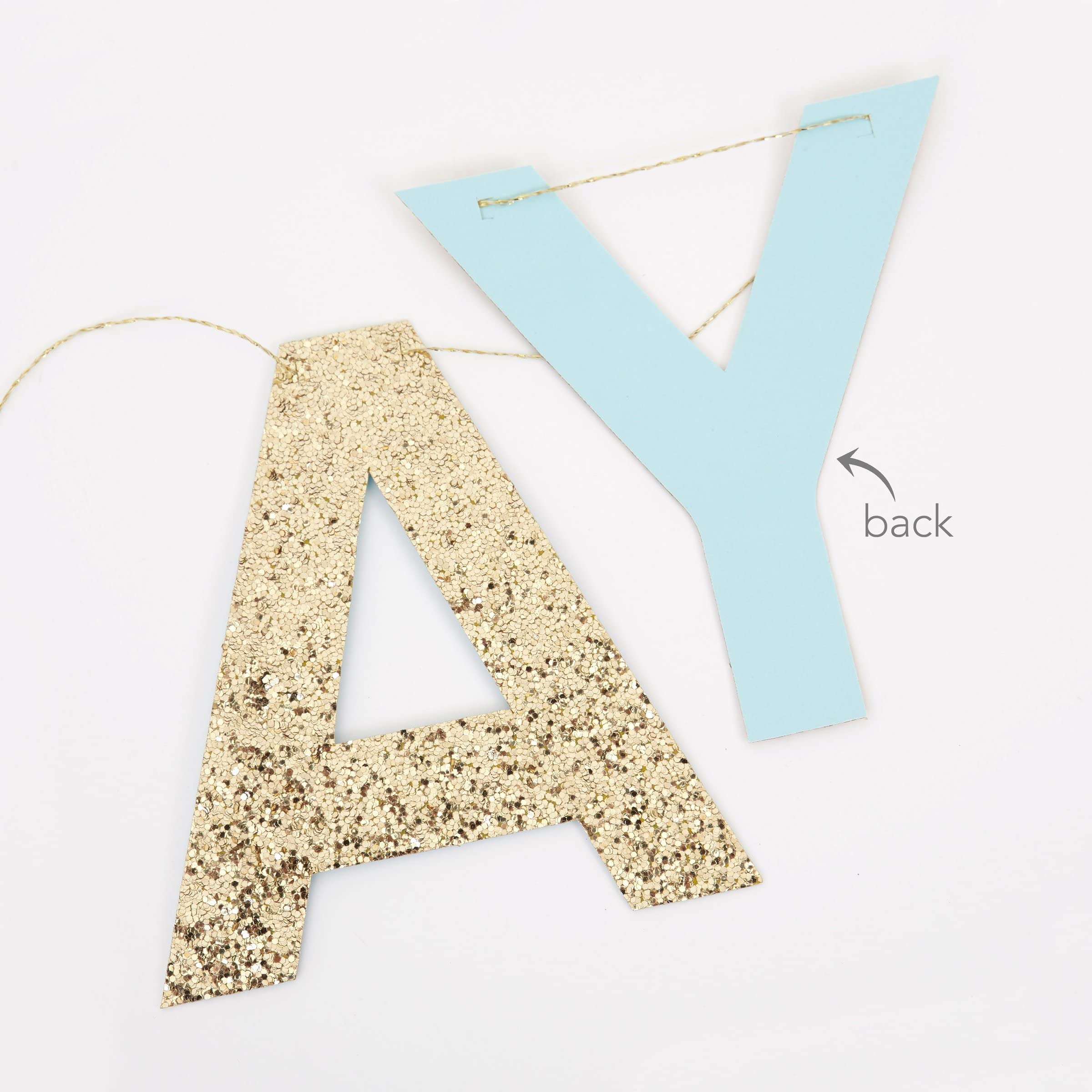 Meri Meri Rainbow Fringe Happy Birthday Banner - 8' Party Garland with Excess Cord - Image 3