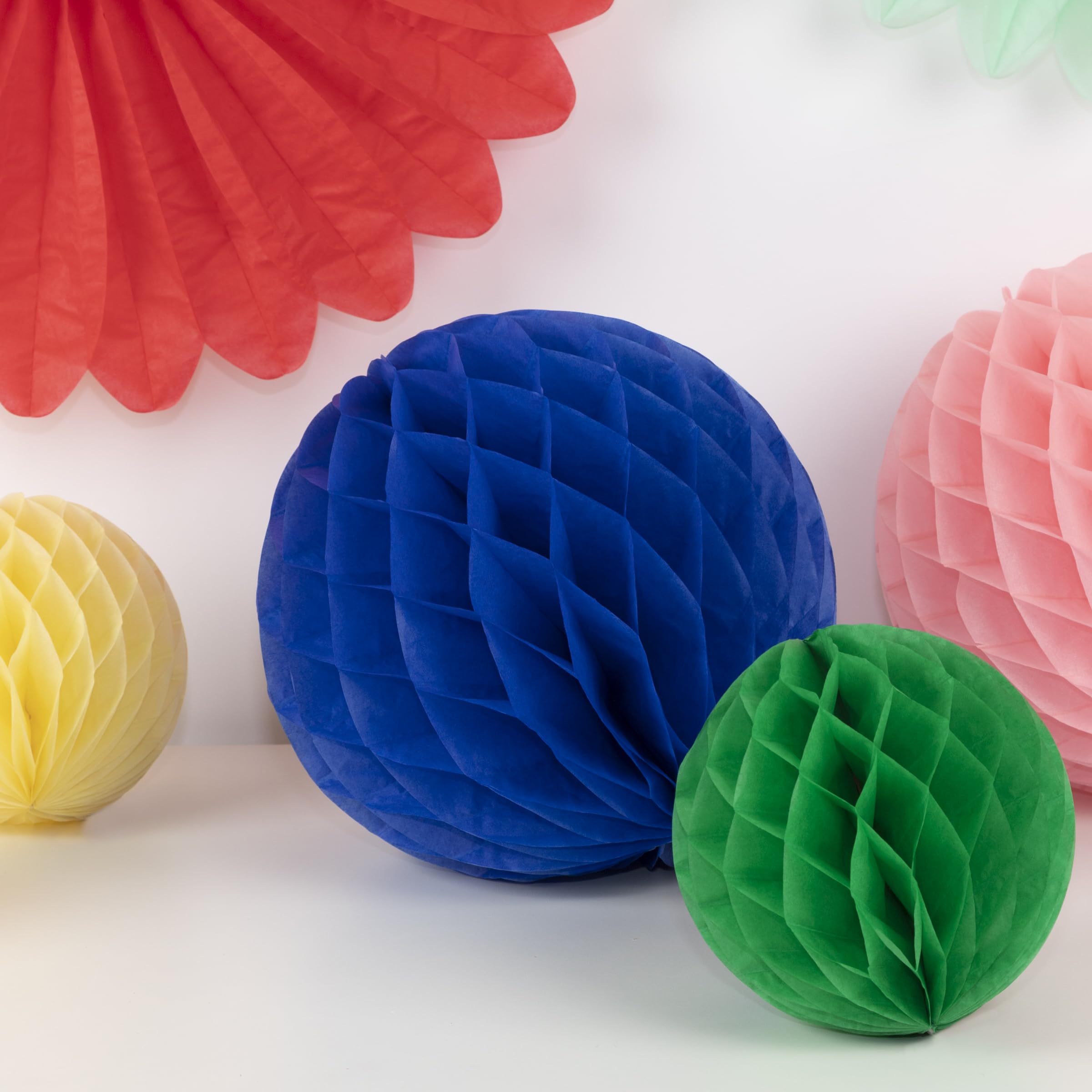 Meri Meri Rainbow Honeycomb Decoration Kit (Pack of 16) - Image 3