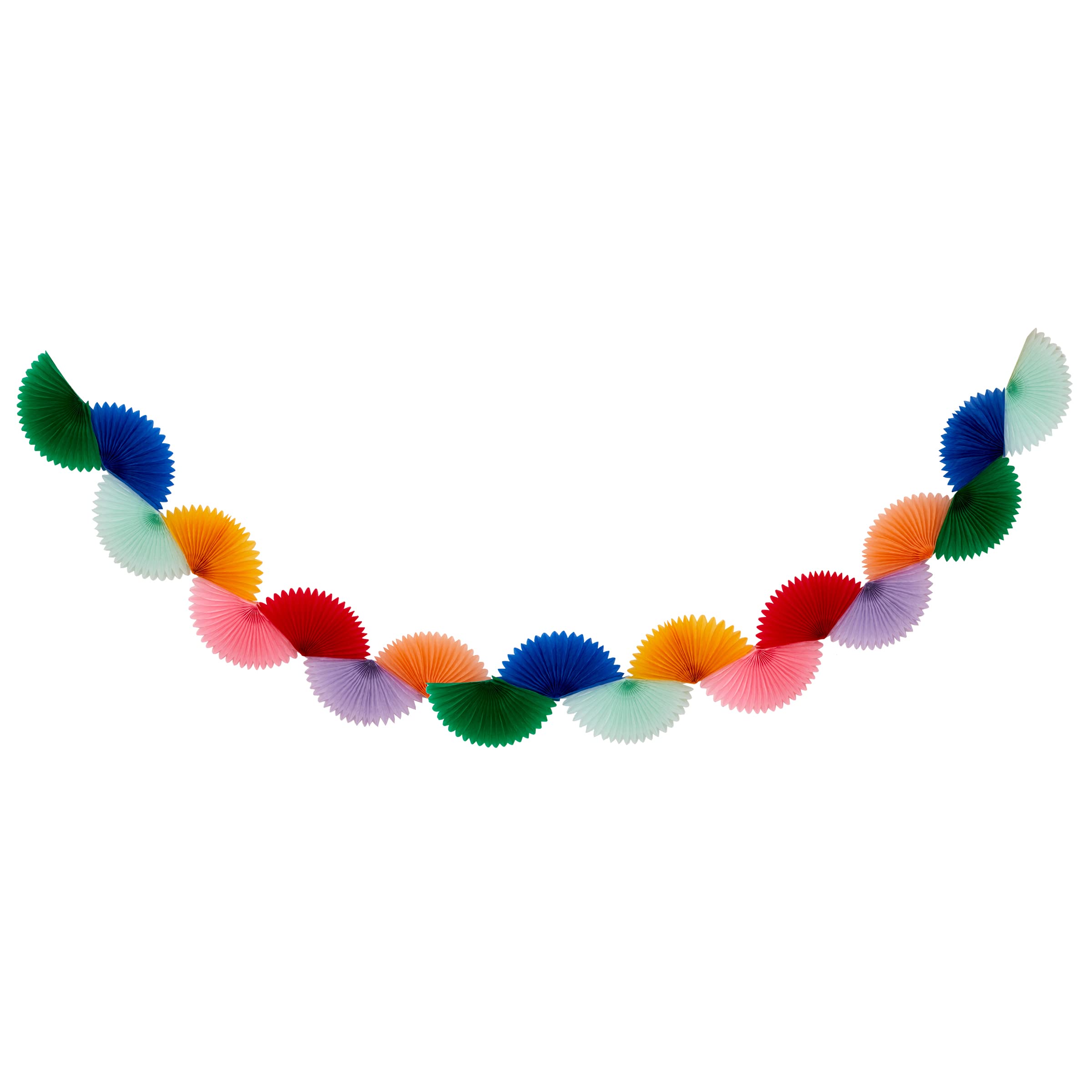 Meri Meri Rainbow Honeycomb Fan Party Banner (Pack of 1), 8' Party Garland (9' Including Excess Cord) - Image 4