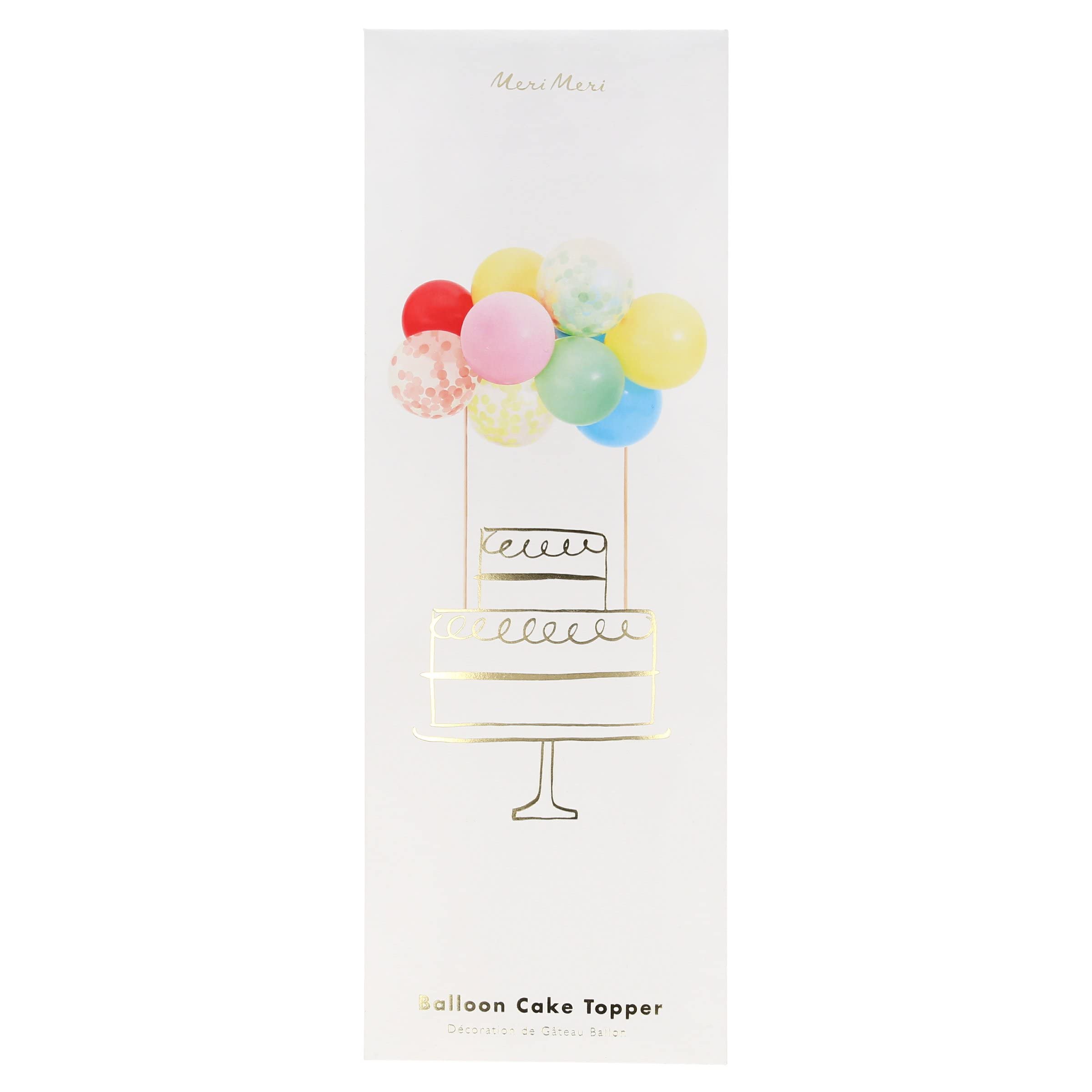 Meri Meri Rainbow Mini Balloon Cake Topper Kit (Pack of 1), 11 Beautiful Mini Balloons, Min 8" Wide - Image 3