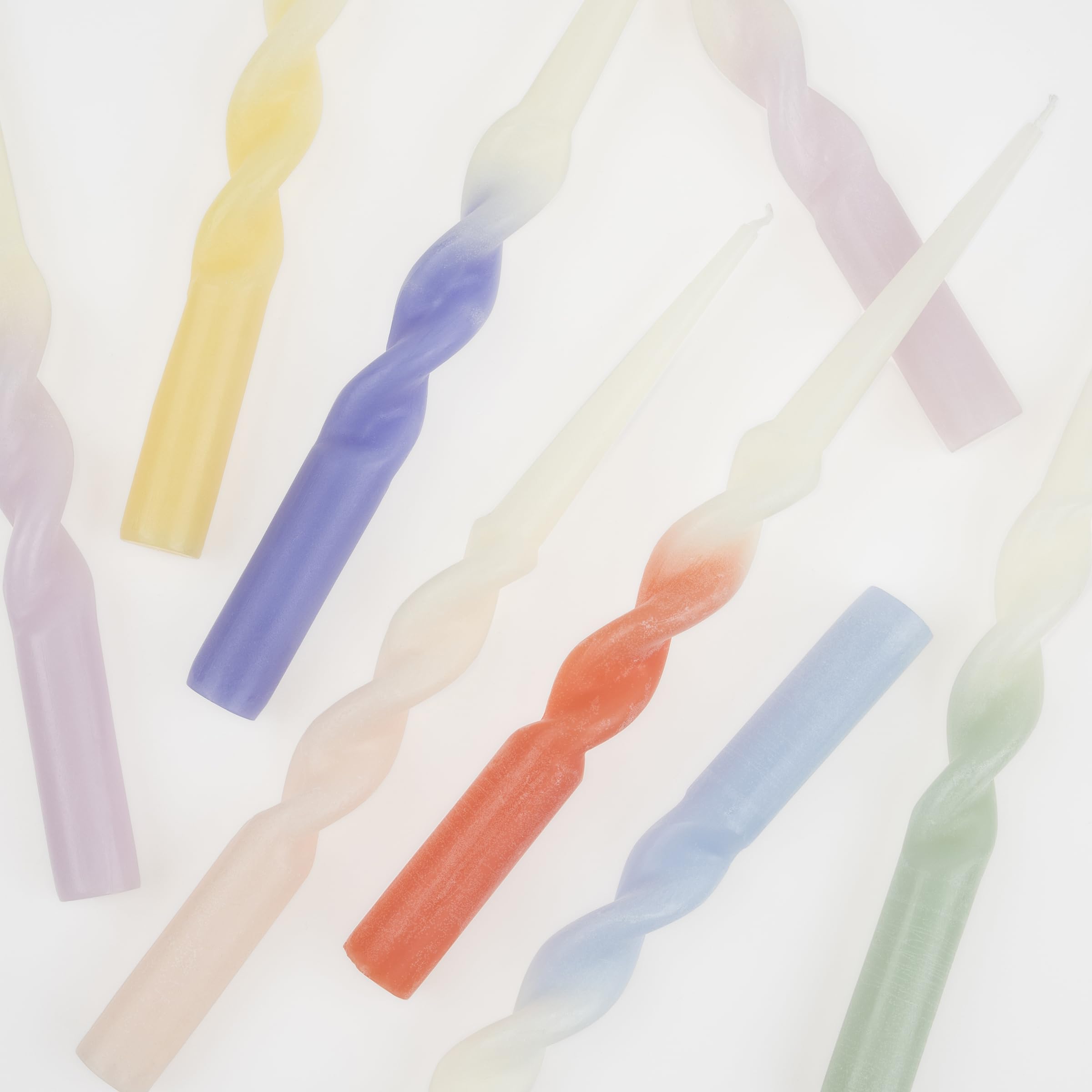 Meri Meri Rainbow Twisted Table Candles (Pack of 8) - Image 5