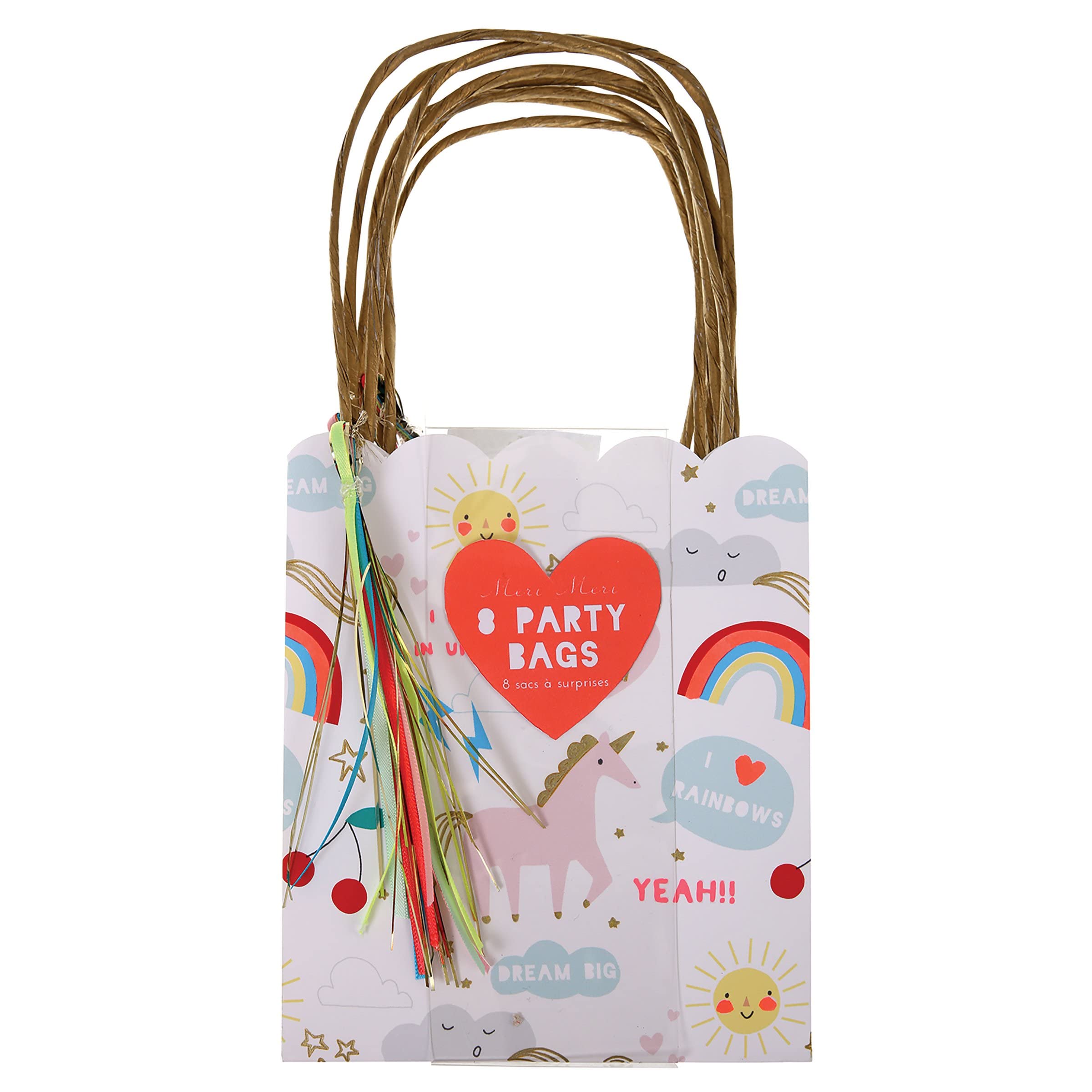 Meri Meri, Rainbow & Unicorn Party Bags, Birthday, Party Decorations - Image 2