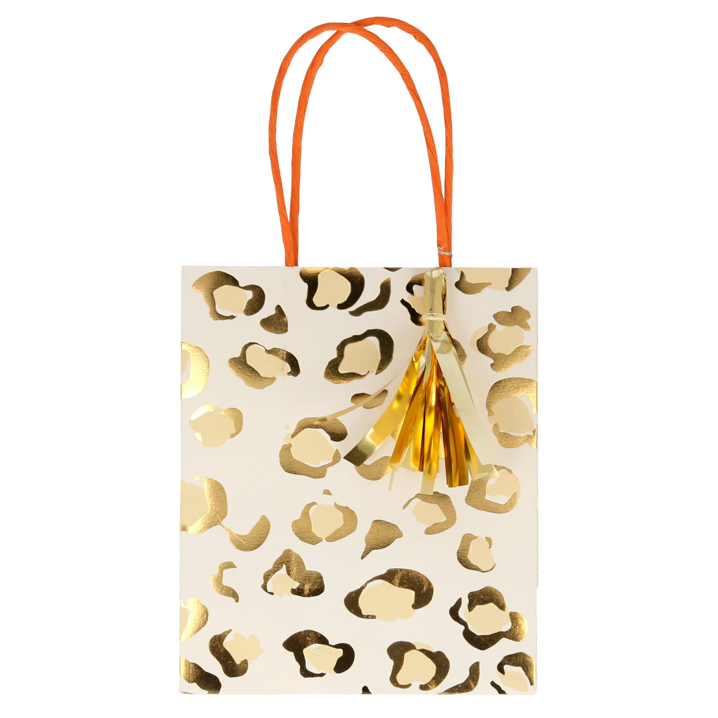 Meri Meri Safari Animal Print Party Bags (Pack of 8), Birthday Gift Bags with Tags, Safari Party Favor Bags - Image 7
