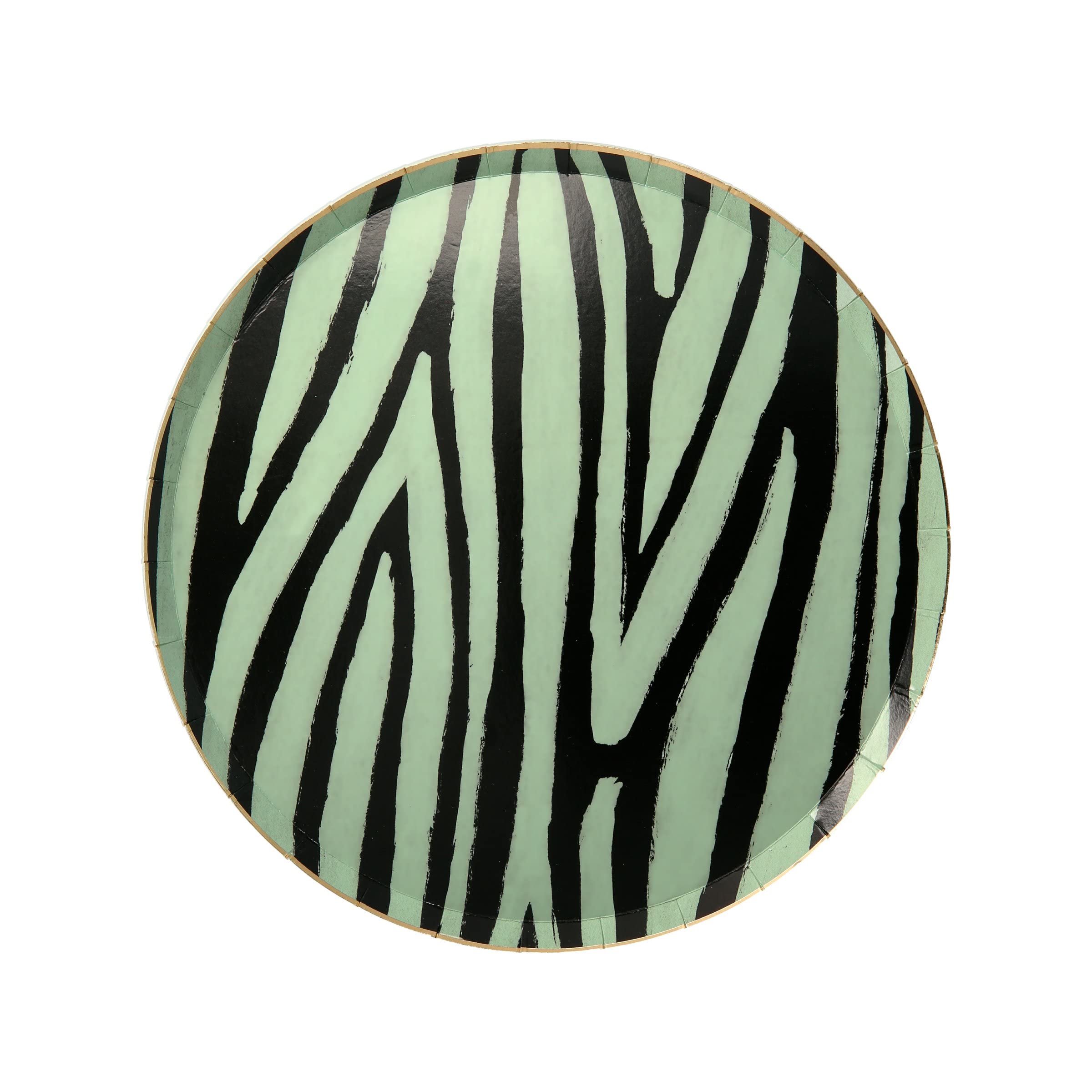 Meri Meri Safari Animal Print Party Plates, Pack of 8 Disposable Safari Plates with Gold Foil Accents, Available in 2 Sizes (Side & Dinner) – Beautiful Jungle Party Decorations - Image 4
