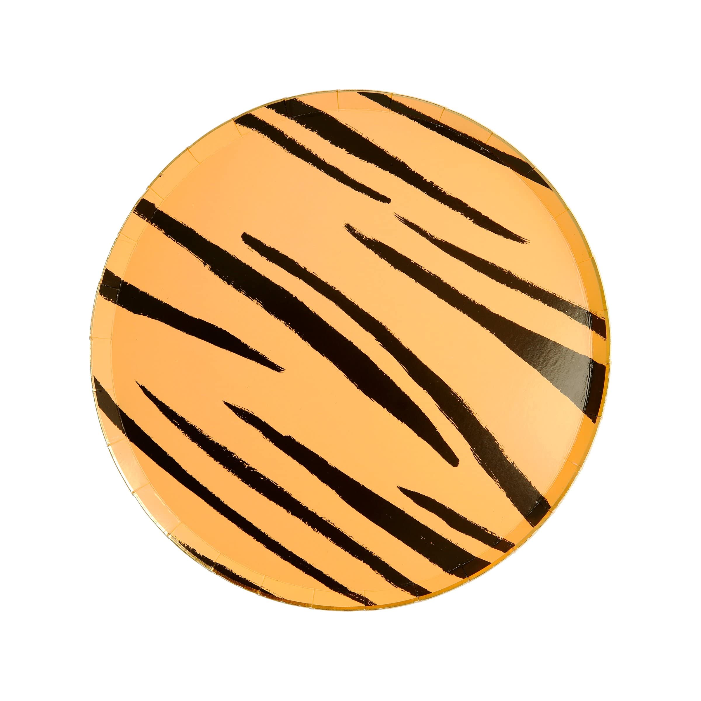 Meri Meri Safari Animal Print Party Plates, Pack of 8 Disposable Safari Plates with Gold Foil Accents, Available in 2 Sizes (Side & Dinner) – Beautiful Jungle Party Decorations - Image 6