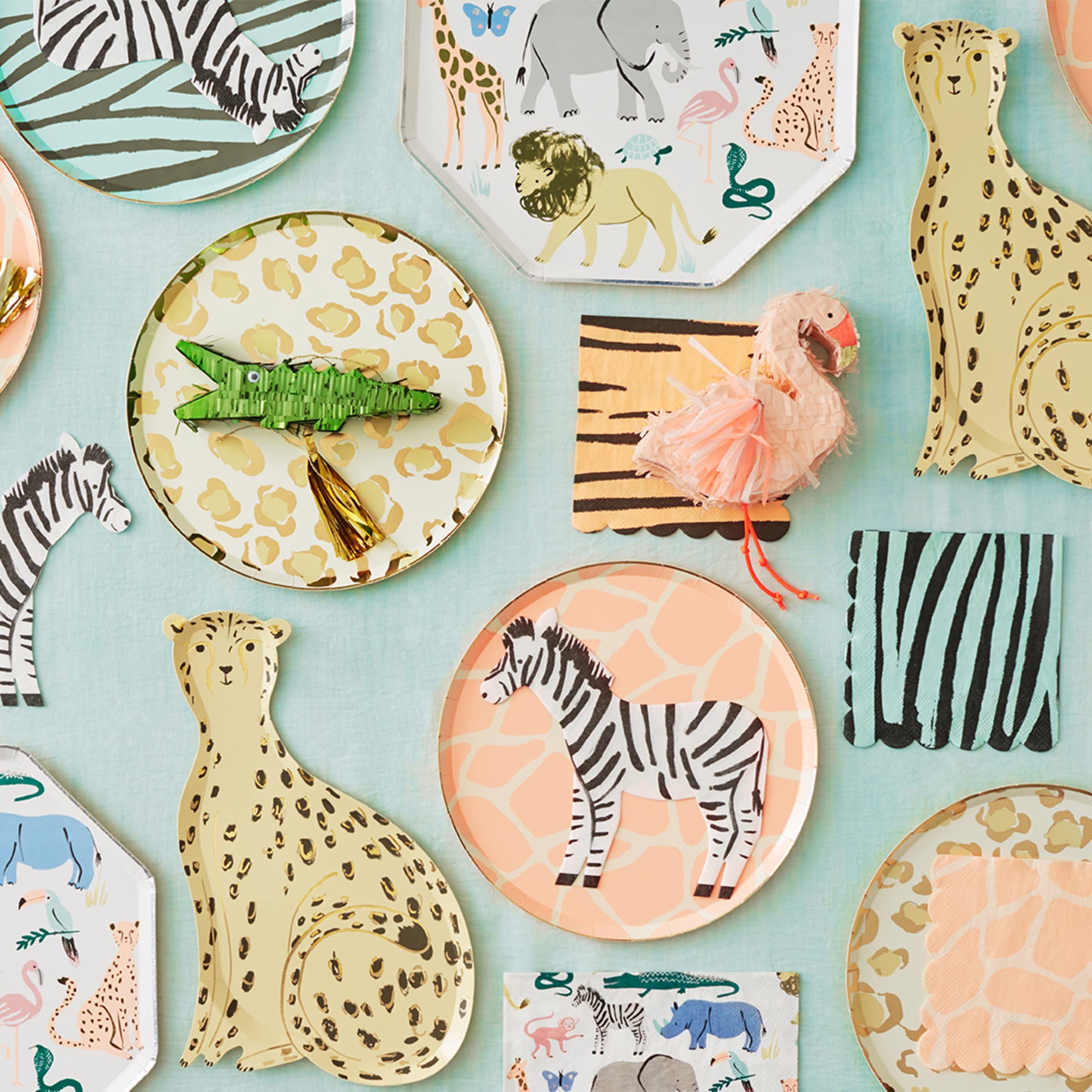 Meri Meri Safari Zebra Napkins (Pack of 20), Thick & Absorbent 3-Ply Paper Napkins, Disposable - Image 3